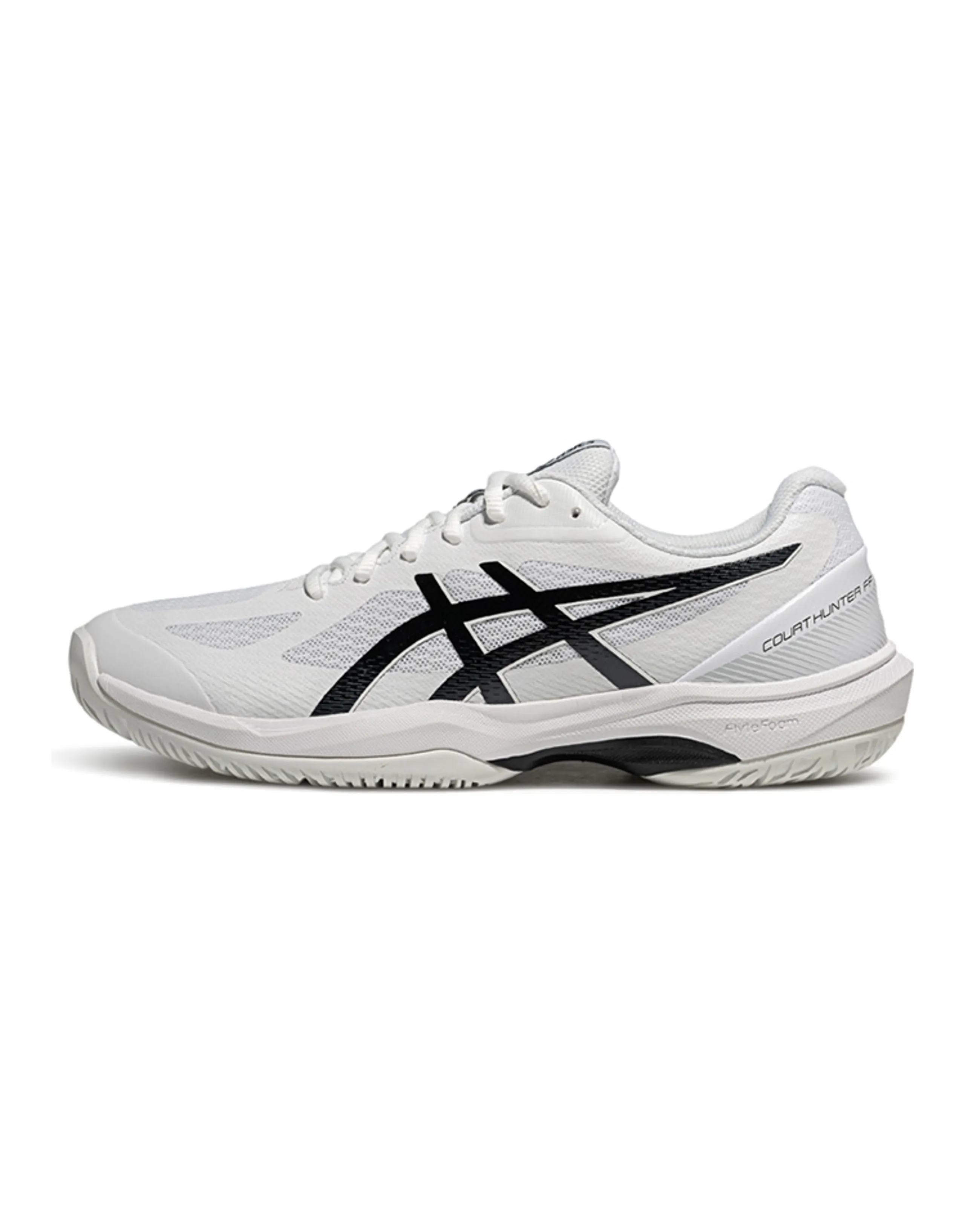 ASICS COURT HUNTER FF Textile Synthetic Leather Comfortable Anti-Slip Low-Top Badminton Shoes Men's White Black