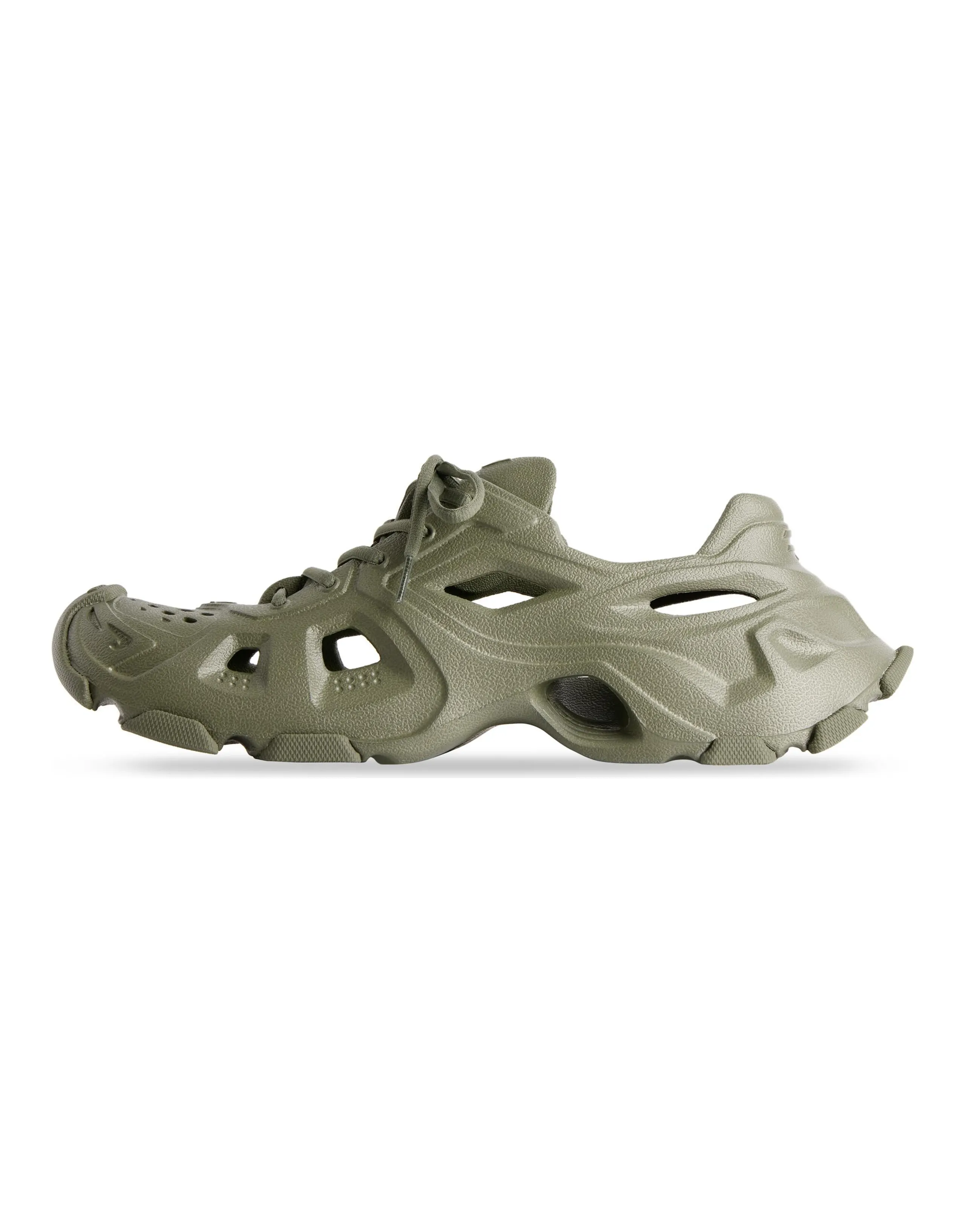 Balenciaga Hd Lace Up Cut Out Sneakers 'Olive Green'