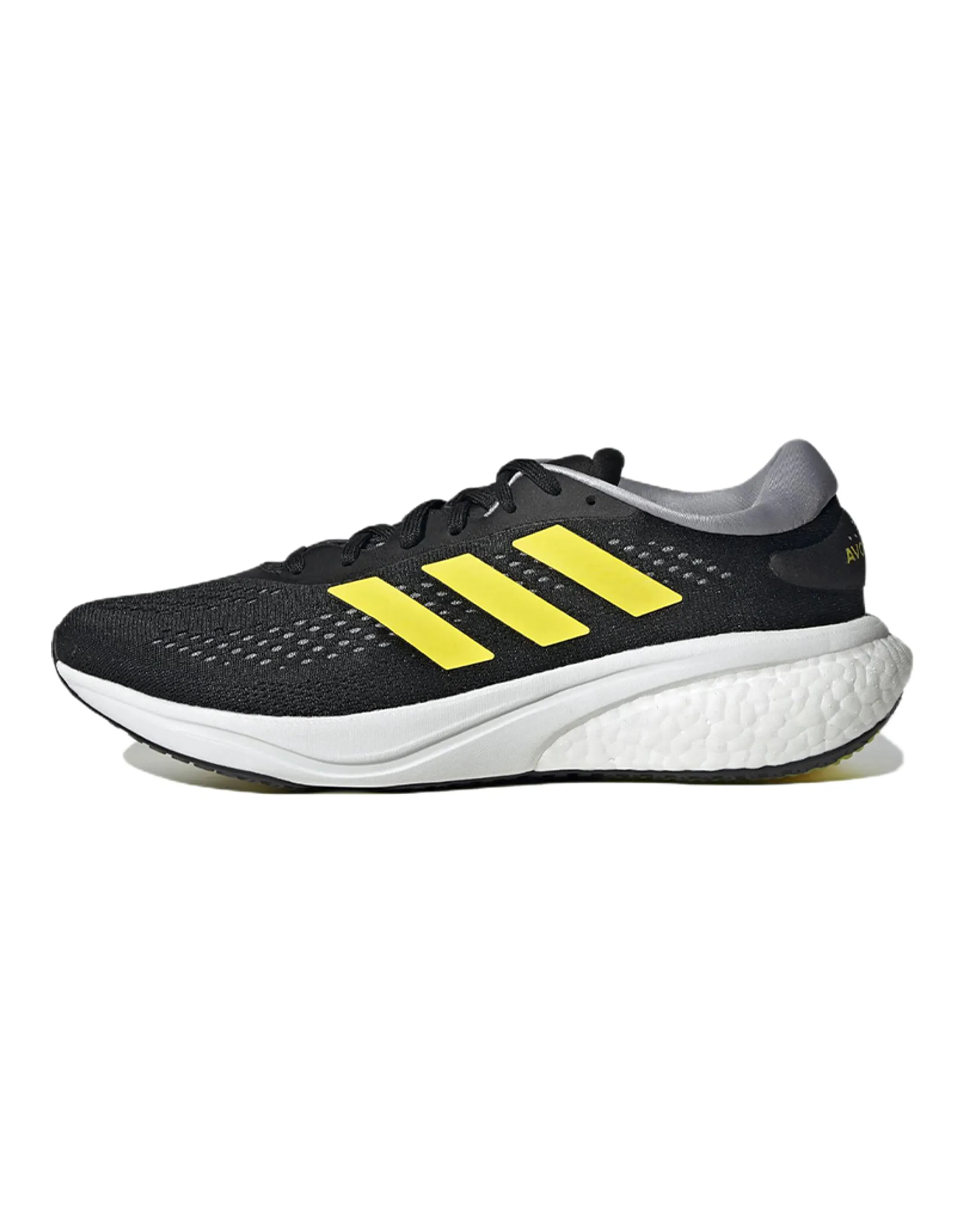 adidas Supernova 2 Comfortable Breathable Low-Top Running Shoes Men's Black Yellow White