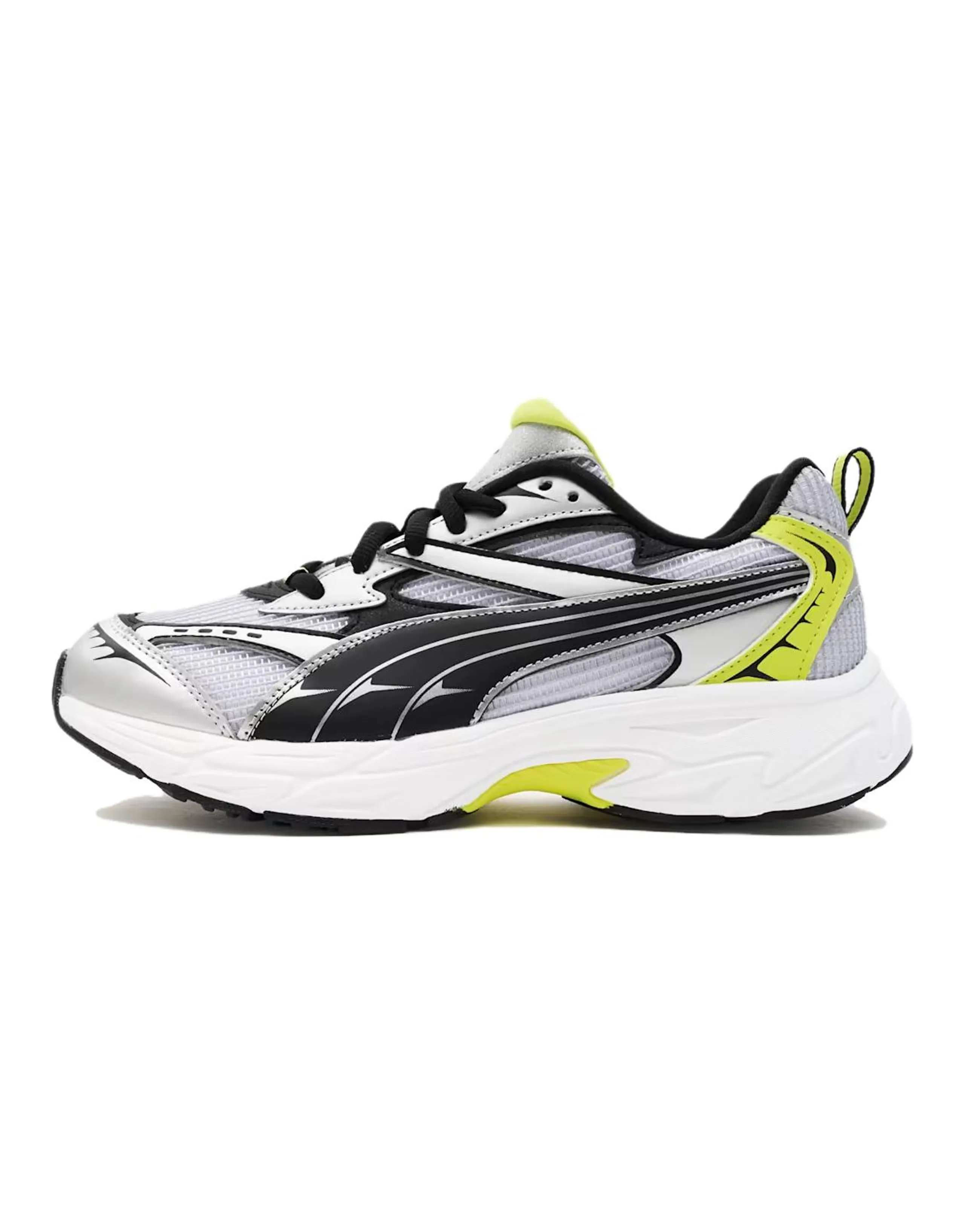 PUMA Morphic Cushioning Anti-Slip And Wear-Resistant Low-Top Running Shoes Men's White Silver