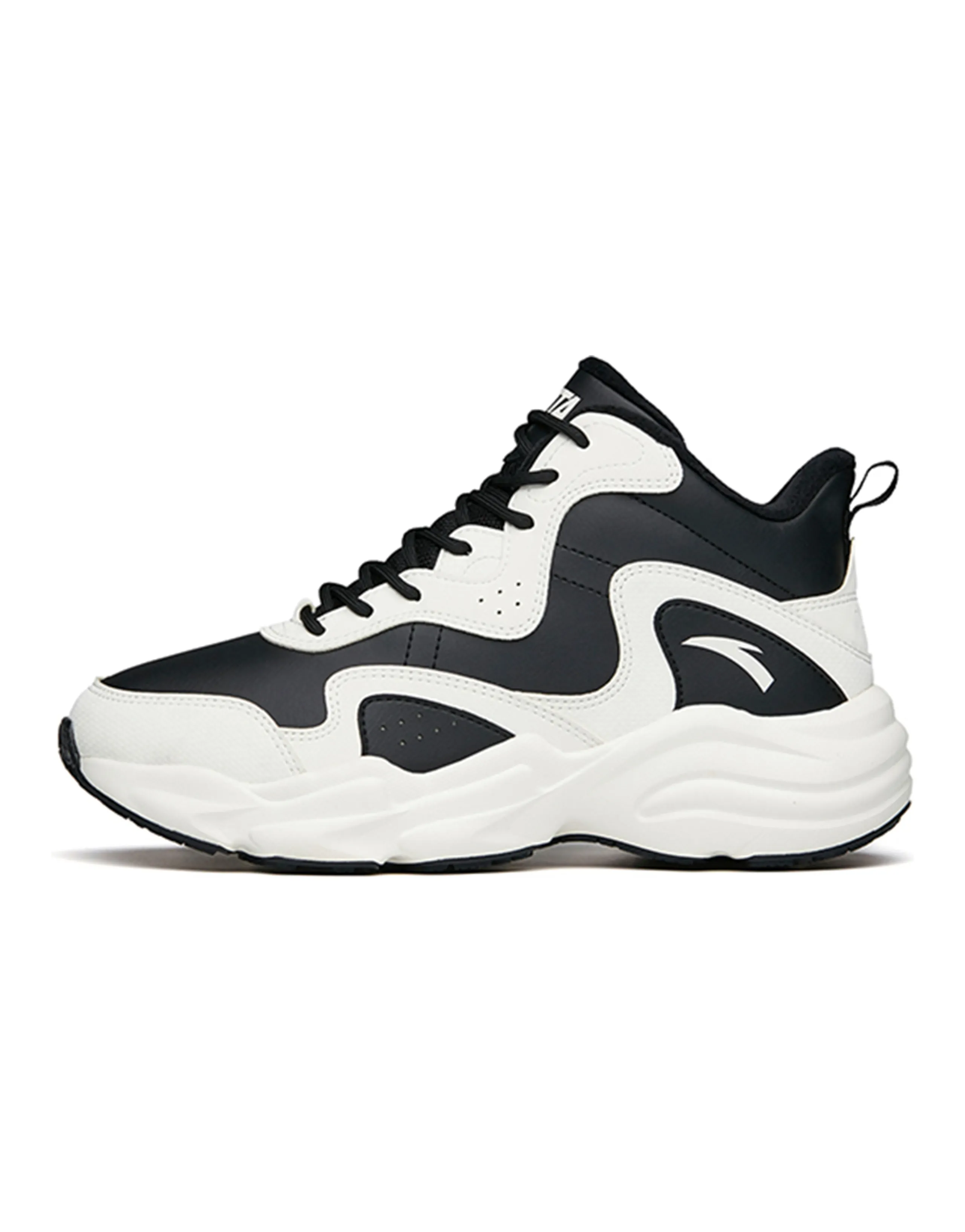 Anta Cushioning Wear-Resistant Low-Top Casual Shoes Women's Black White