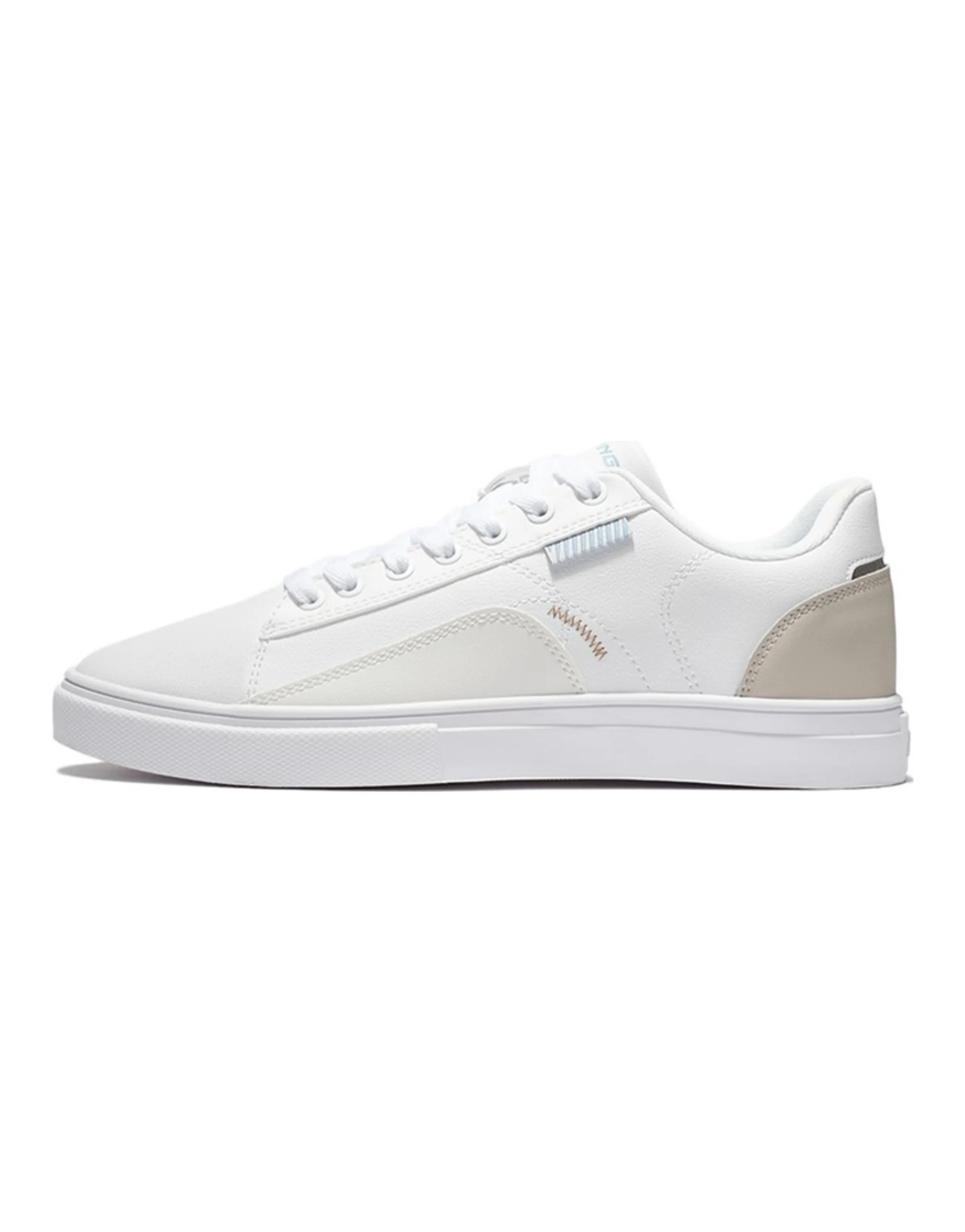 LiNing Low-Top Skateboard Shoes Women's White Gray