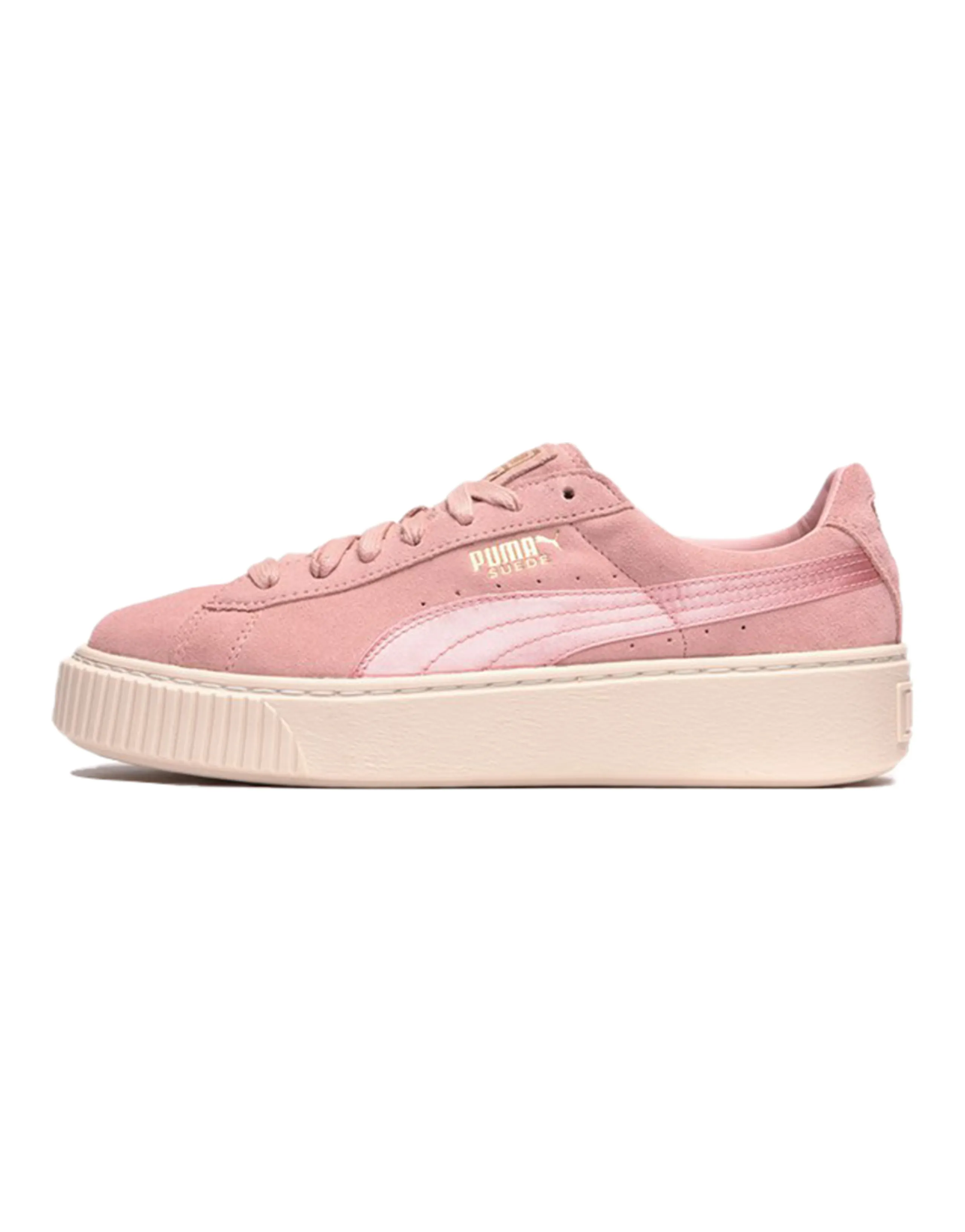 PUMA Suede Platform Satin 'Pink' Women's