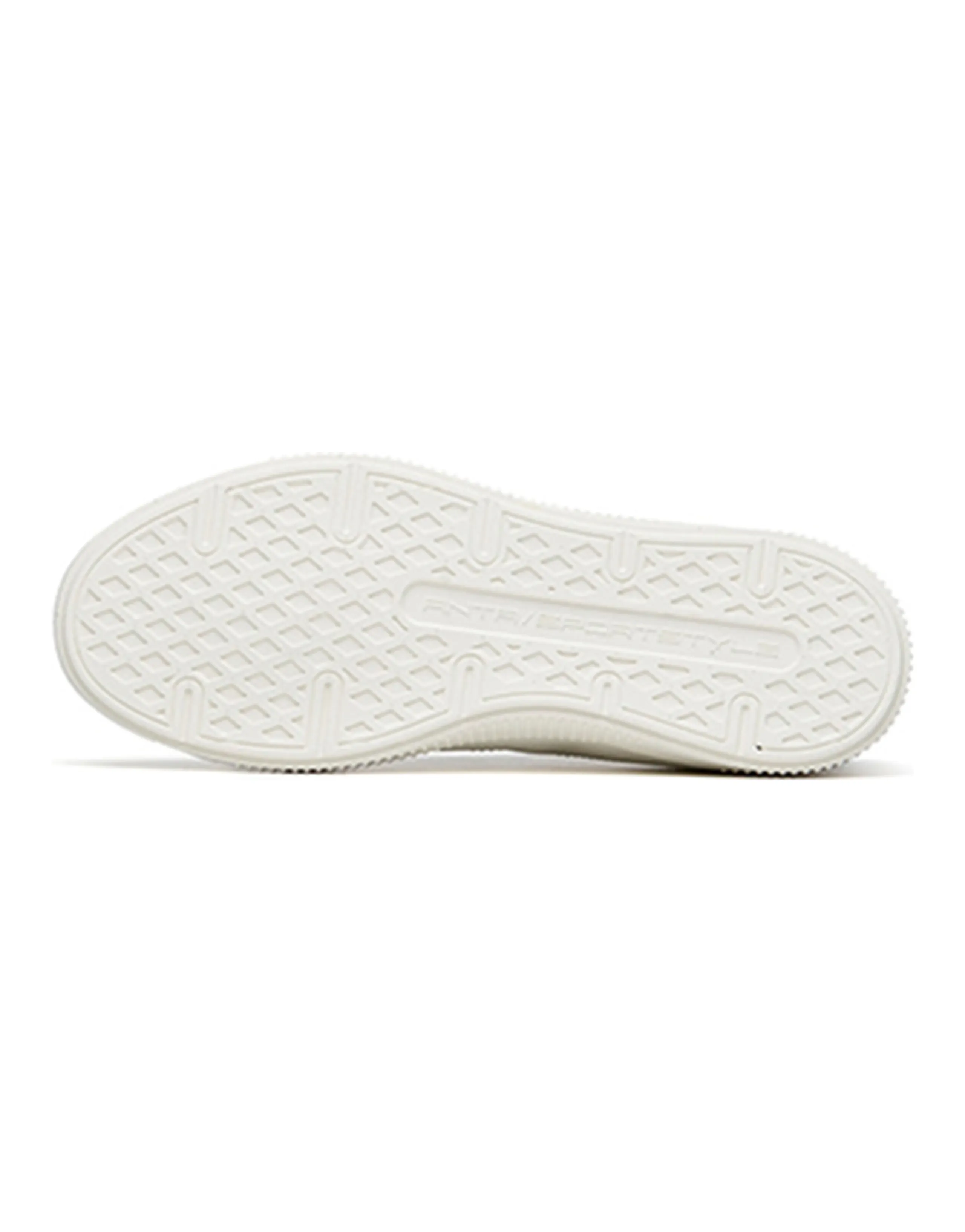 ANTA Skateboard Shoes Women's Low-Top Ivory White/Misty Purple