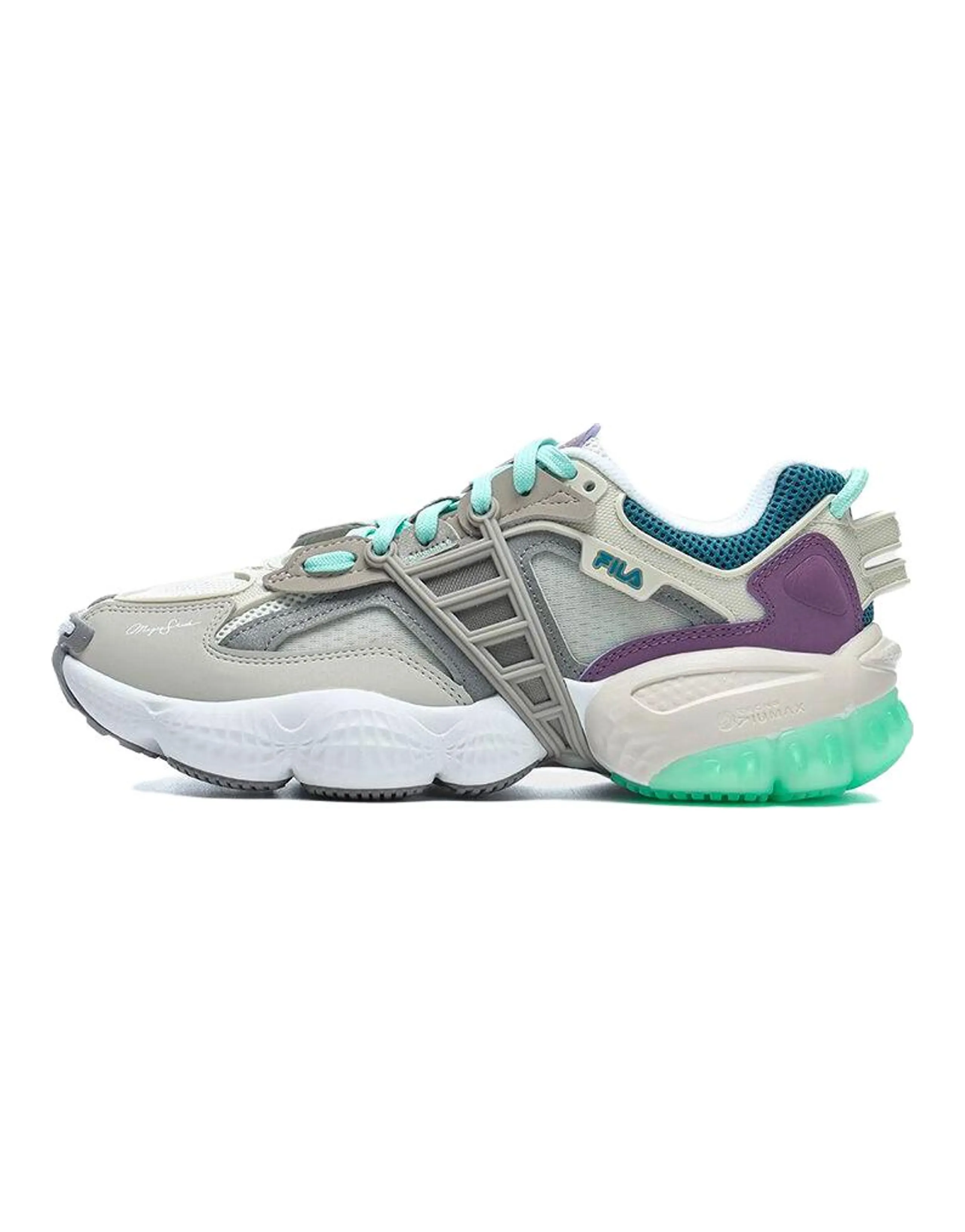FILA LADDER Chunky Sneakers Women's Low-Top Gray Green