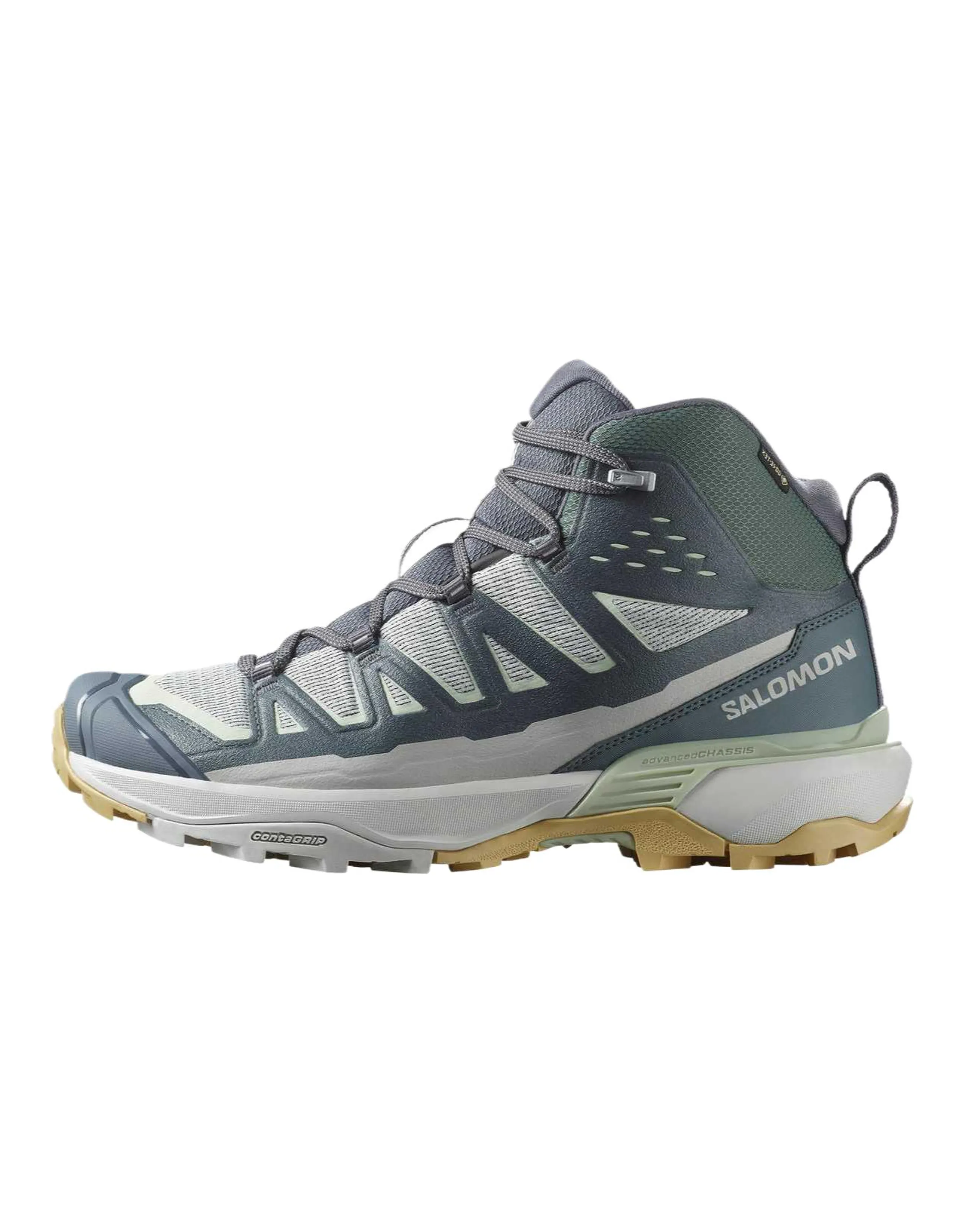 SALOMON X ULTRA 360 Slip-Resistant High-Top Hiking Shoes Men's Gray