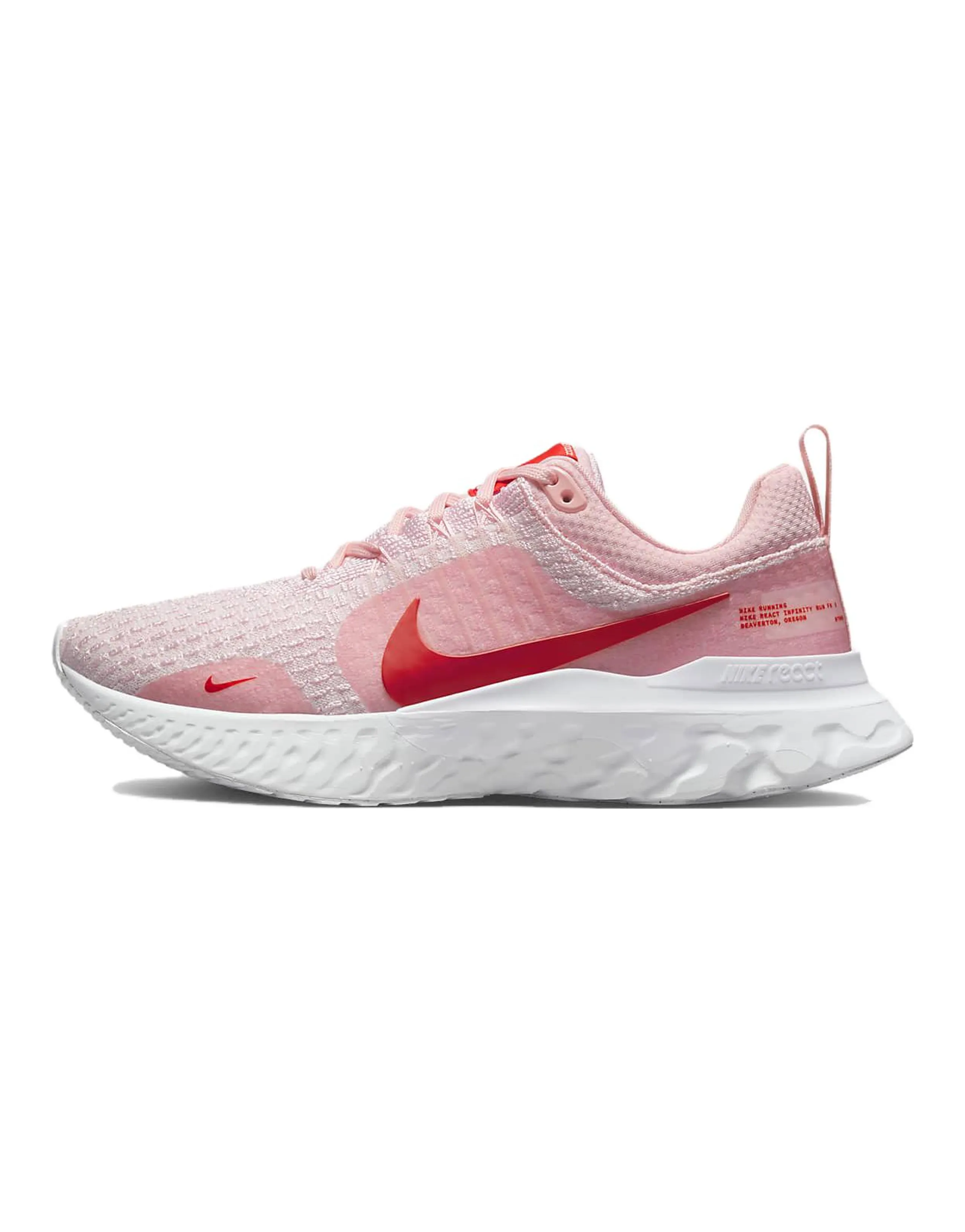 Nike React Infinity Run Flyknit 3 Premium 'Medium Soft Pink Light Crimson' Women's