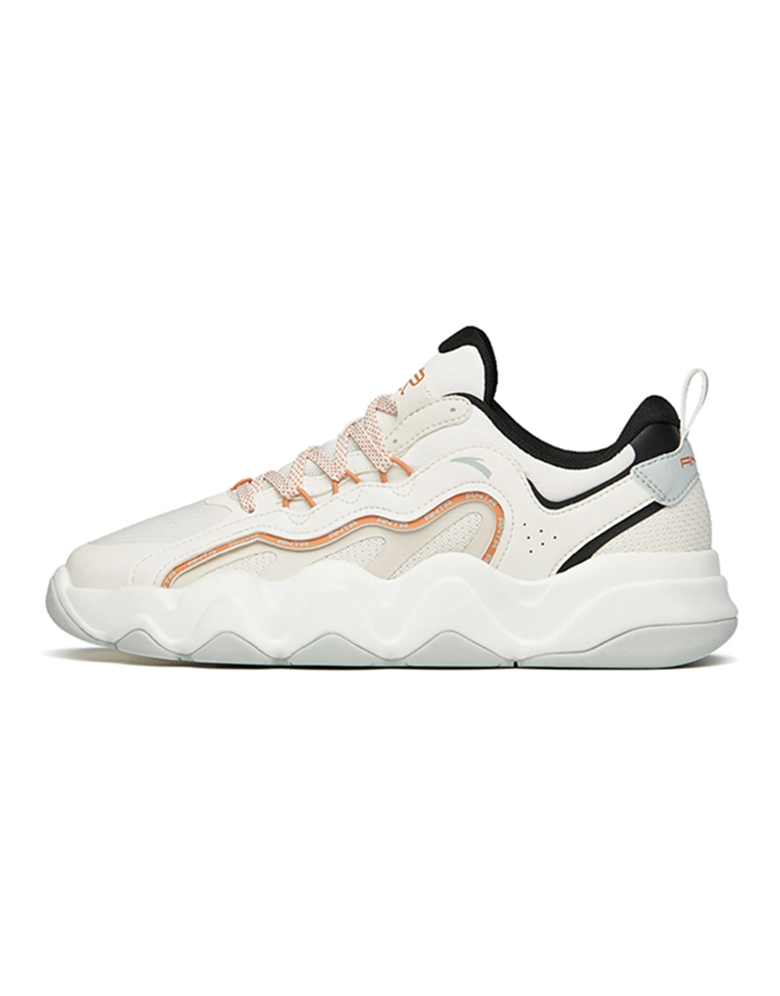 Anta Back Wave 1.0 Anti-Slip And Wear-Resistant Height Increasing Low-Top Chunky Sneakers