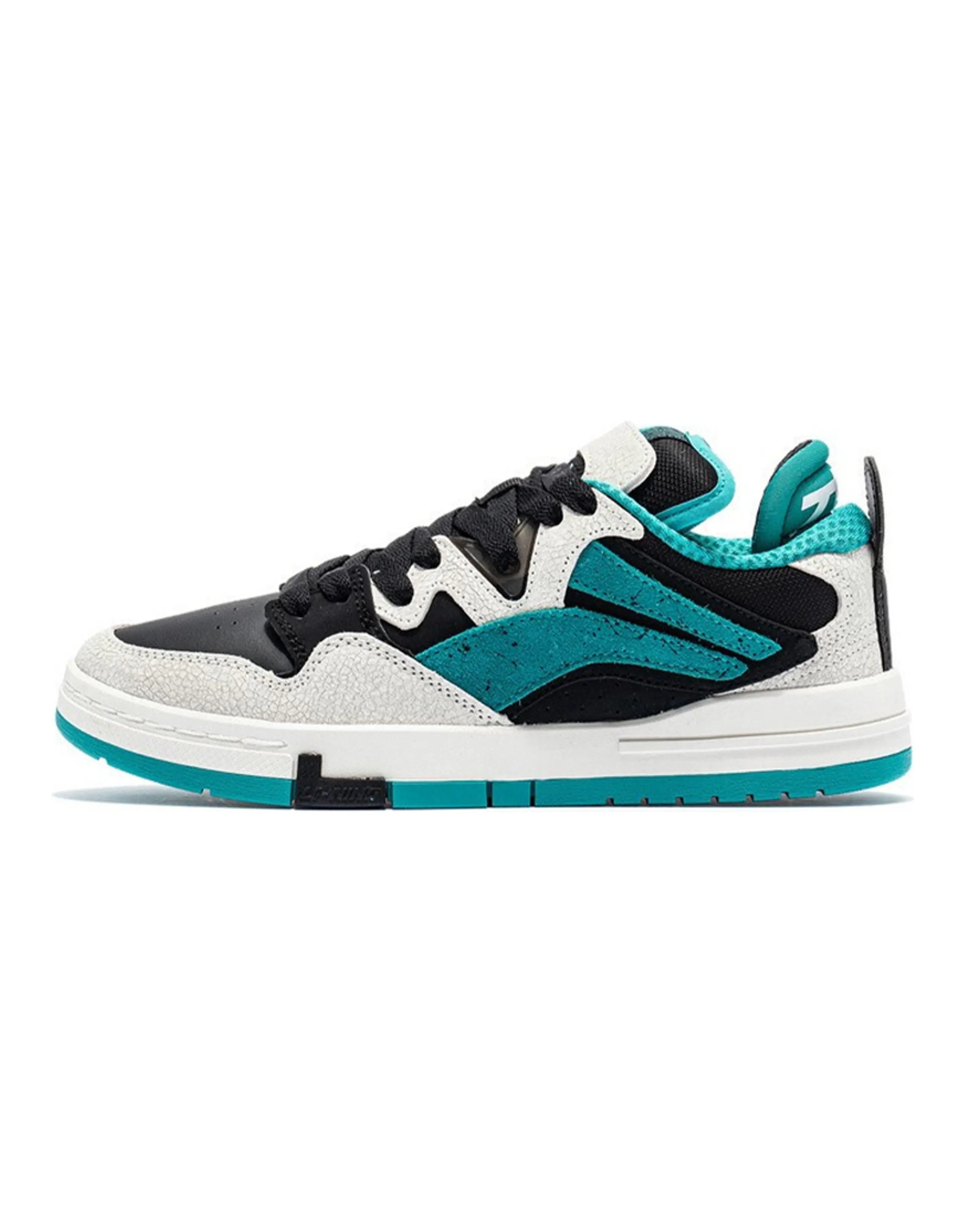 LiNing Wave Pro Anti-Slip And Wear-Resistant Lightweight Low-Top Skateboard Shoes Men's Deep Emerald Green