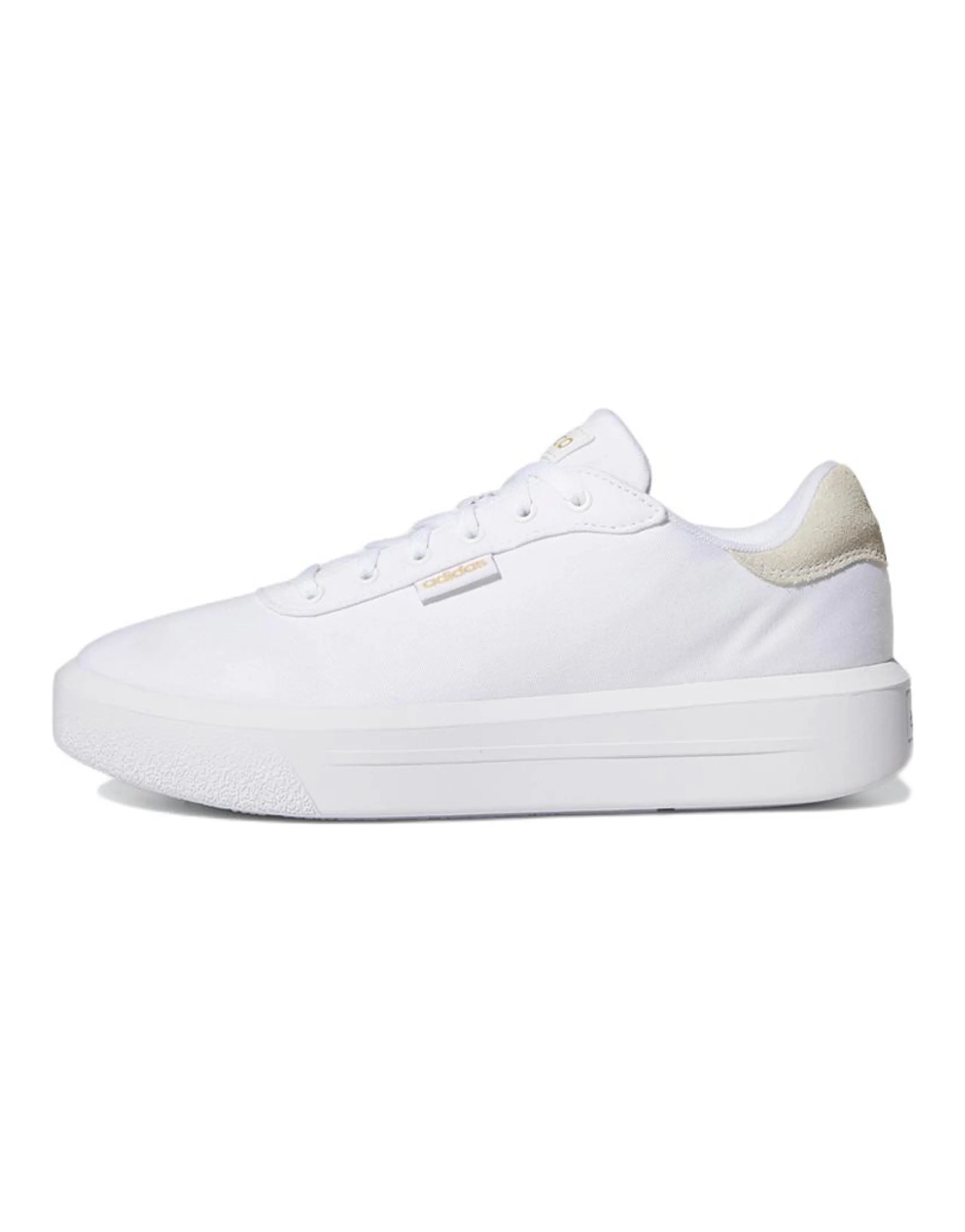 Adidas Neo Court Platform Cln 'White Gold Metallic' Women's