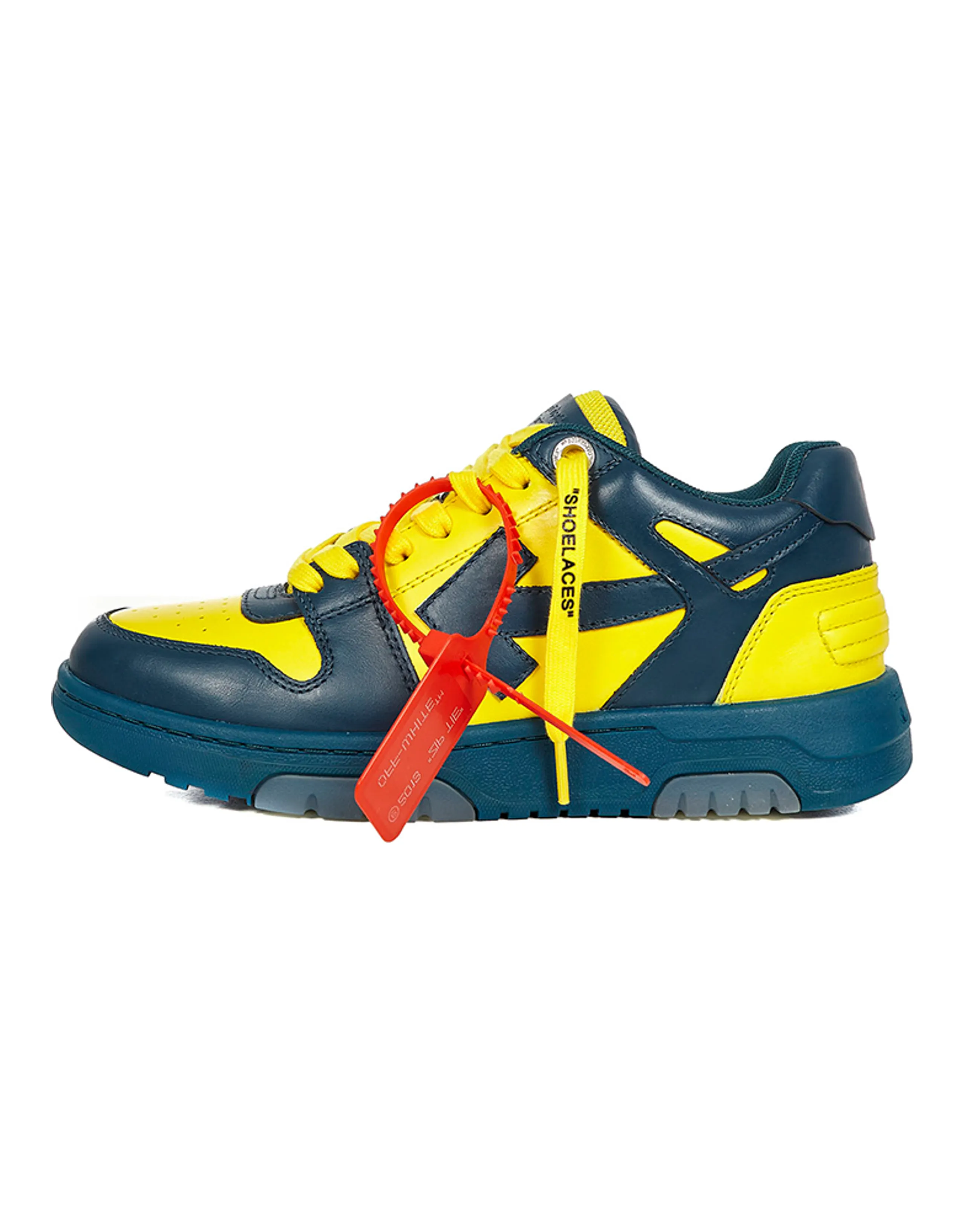 OFF WHITE Out Of Office Low Sneakers Blue/Yellow Women's