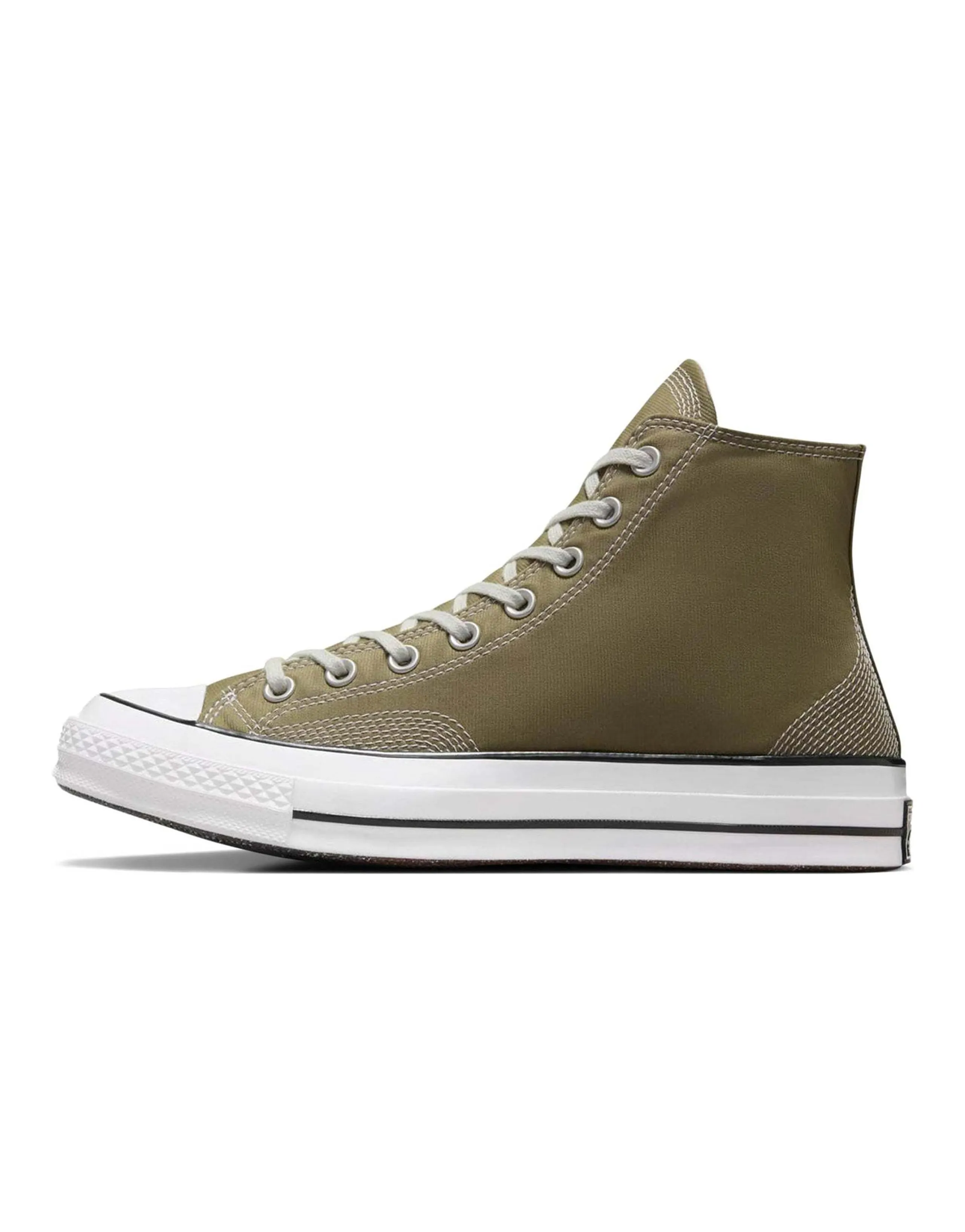 Chuck 70 Converse High 'Multi Stitch Cotton Mossy Sloth Green'