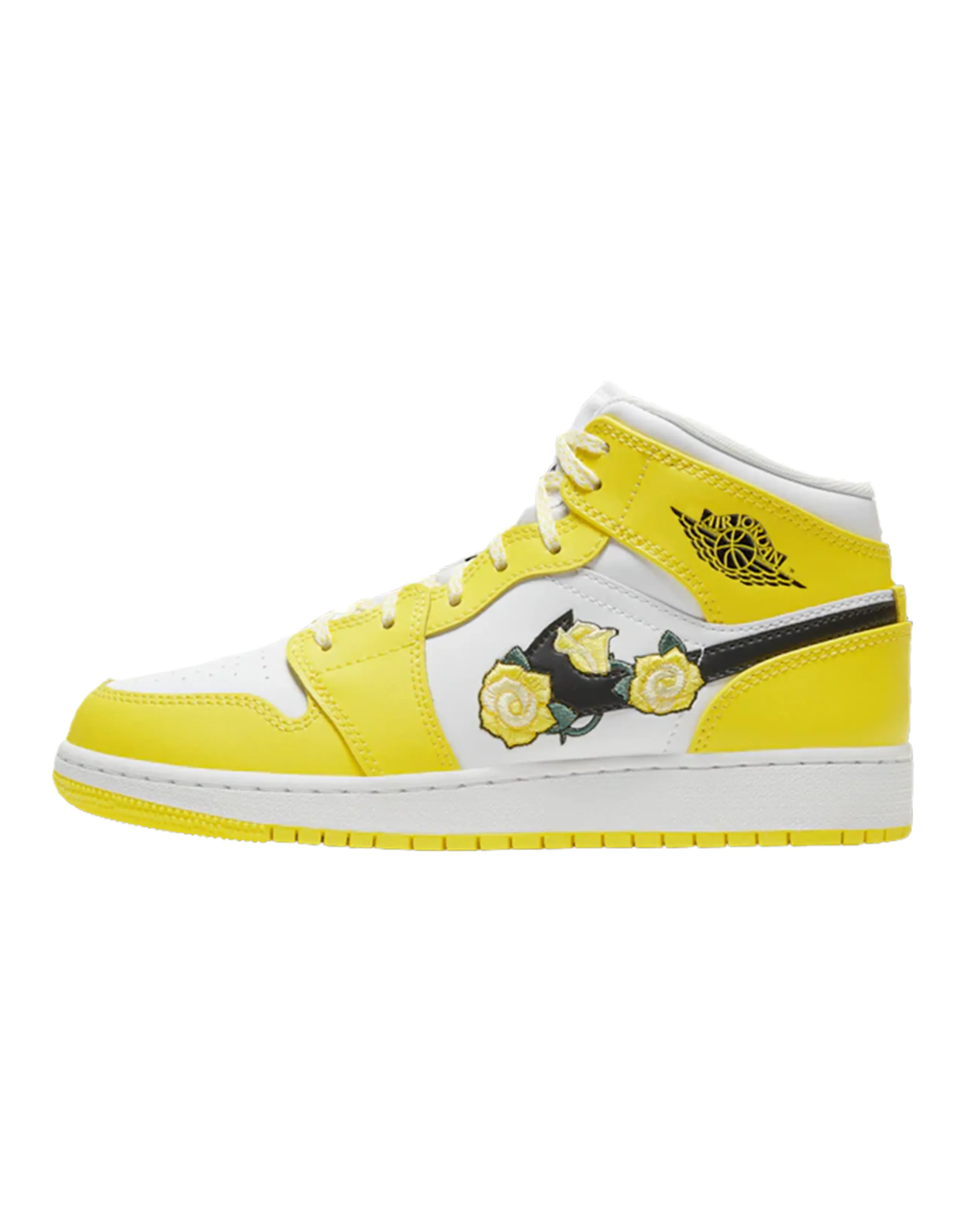 Jordan 1 Mid Dynamic Yellow Floral GS