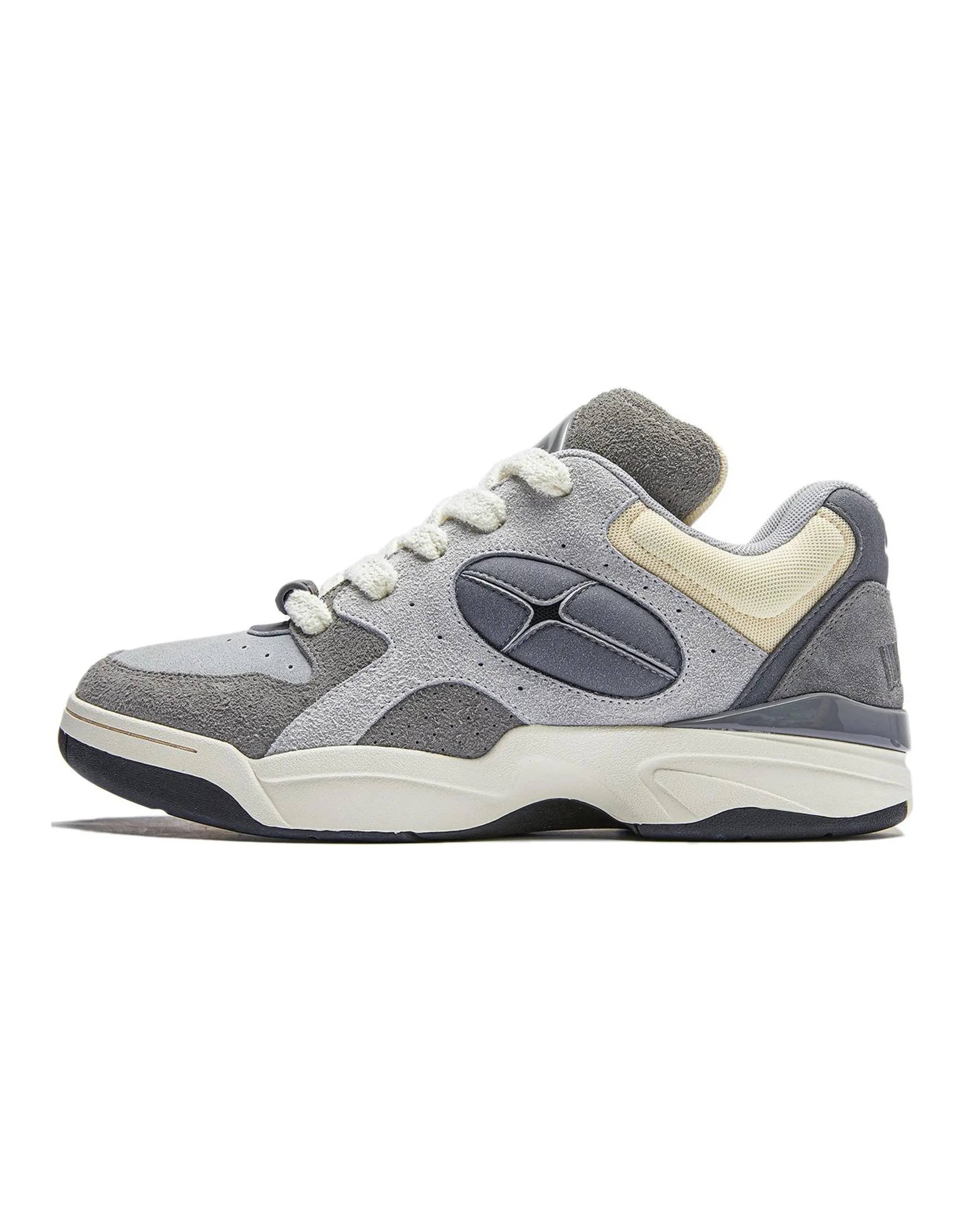 LiNing Shooting Star Slip-Resistant Casual Shoes Unisex Gray