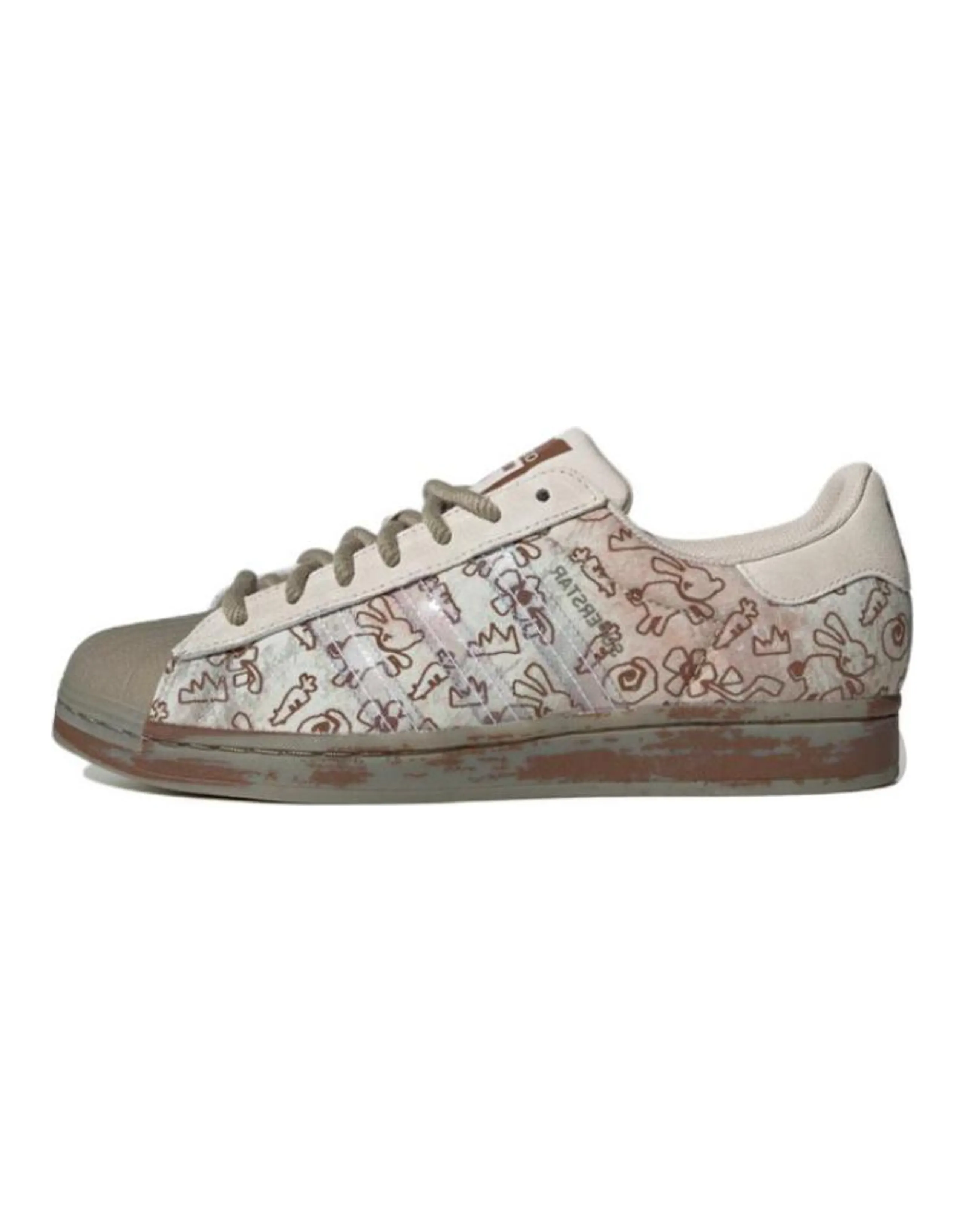 Superstar Melting Sadness X Adidas Originals 'Allover Graphics - Clear Brown'
