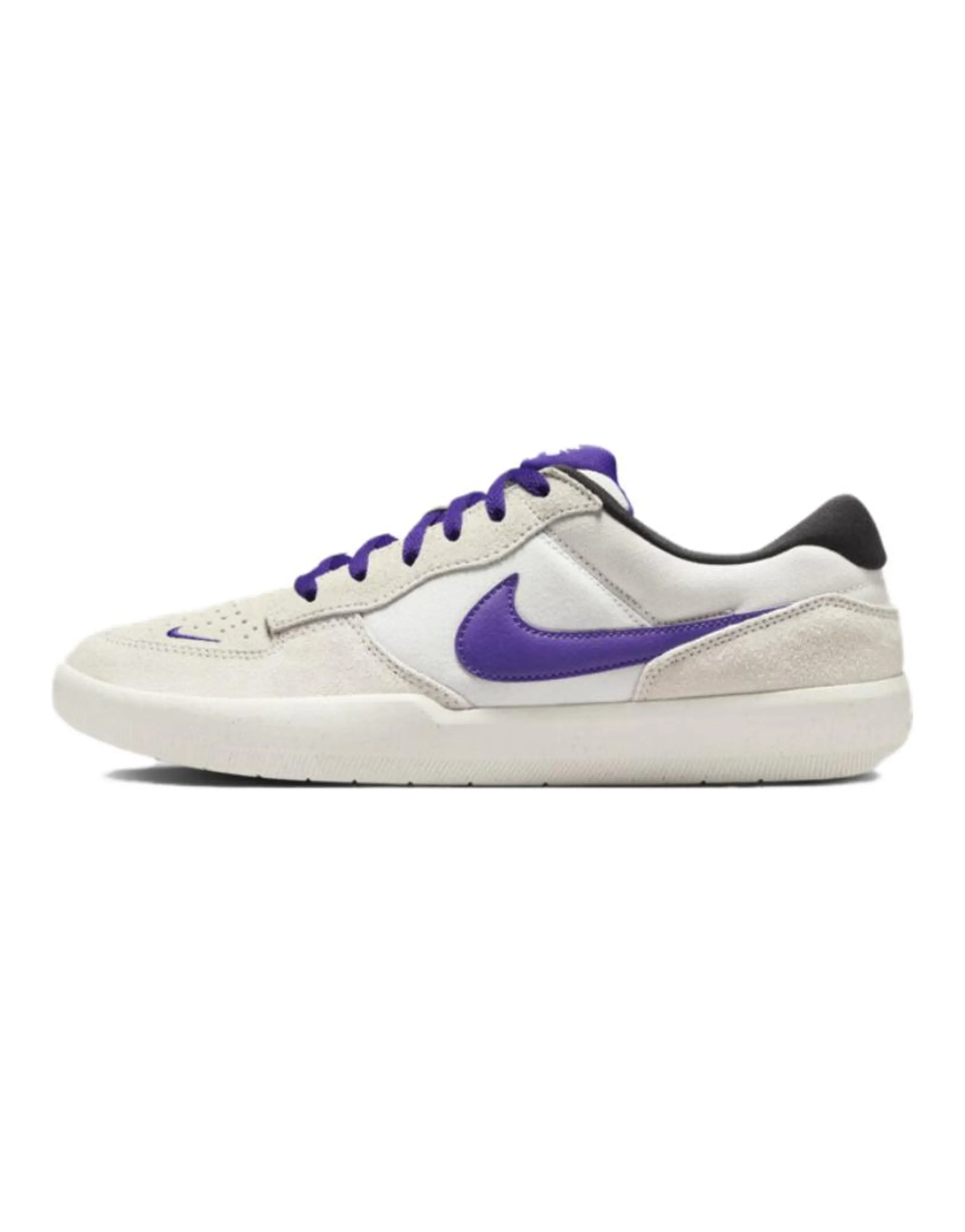 Nike SB Force 58 Anti Slip Wear Resistant Low Top Skateboard Shoes Unisex White