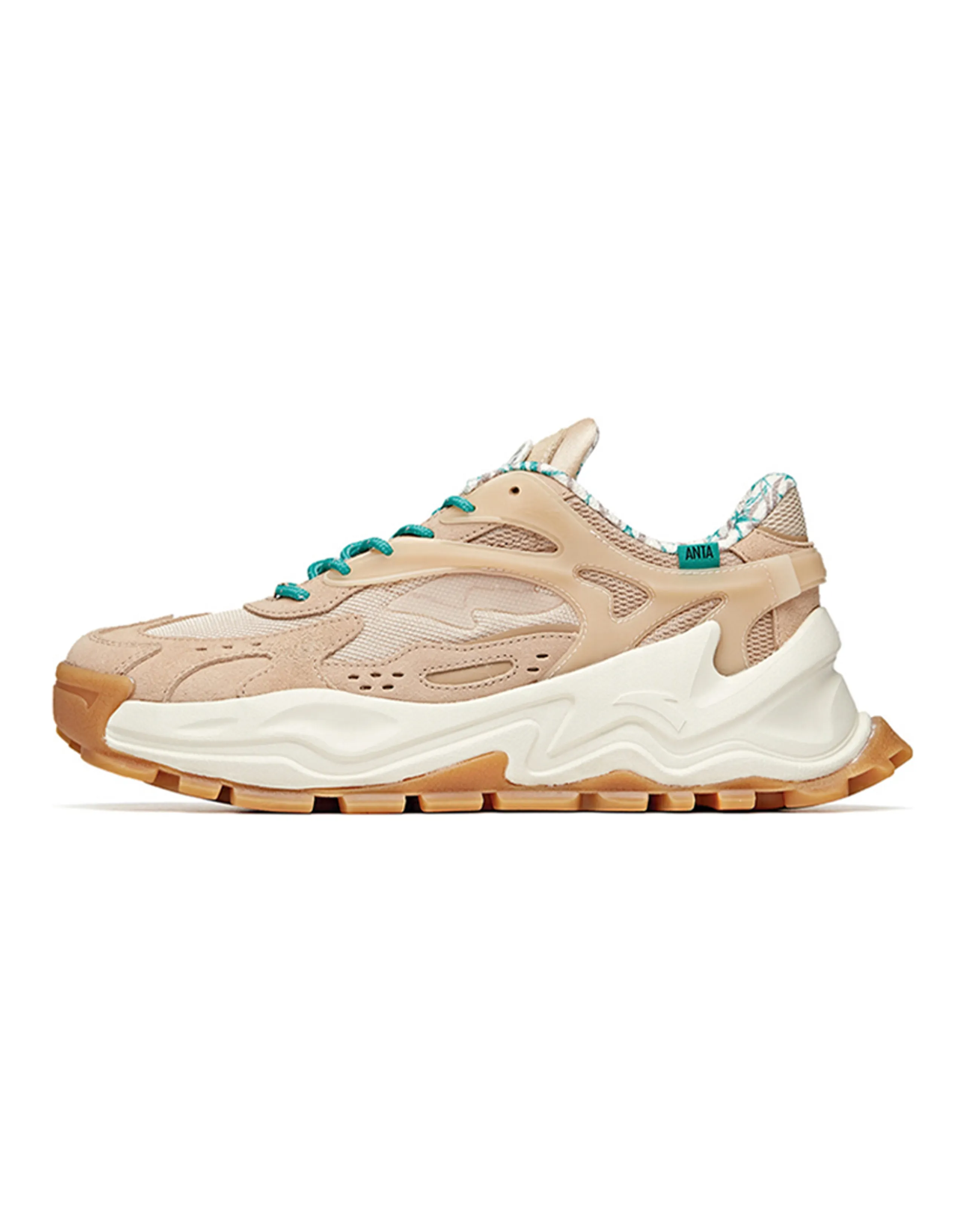 ANTA Life Collection Chunky Sneakers Men Low-Top Brown White