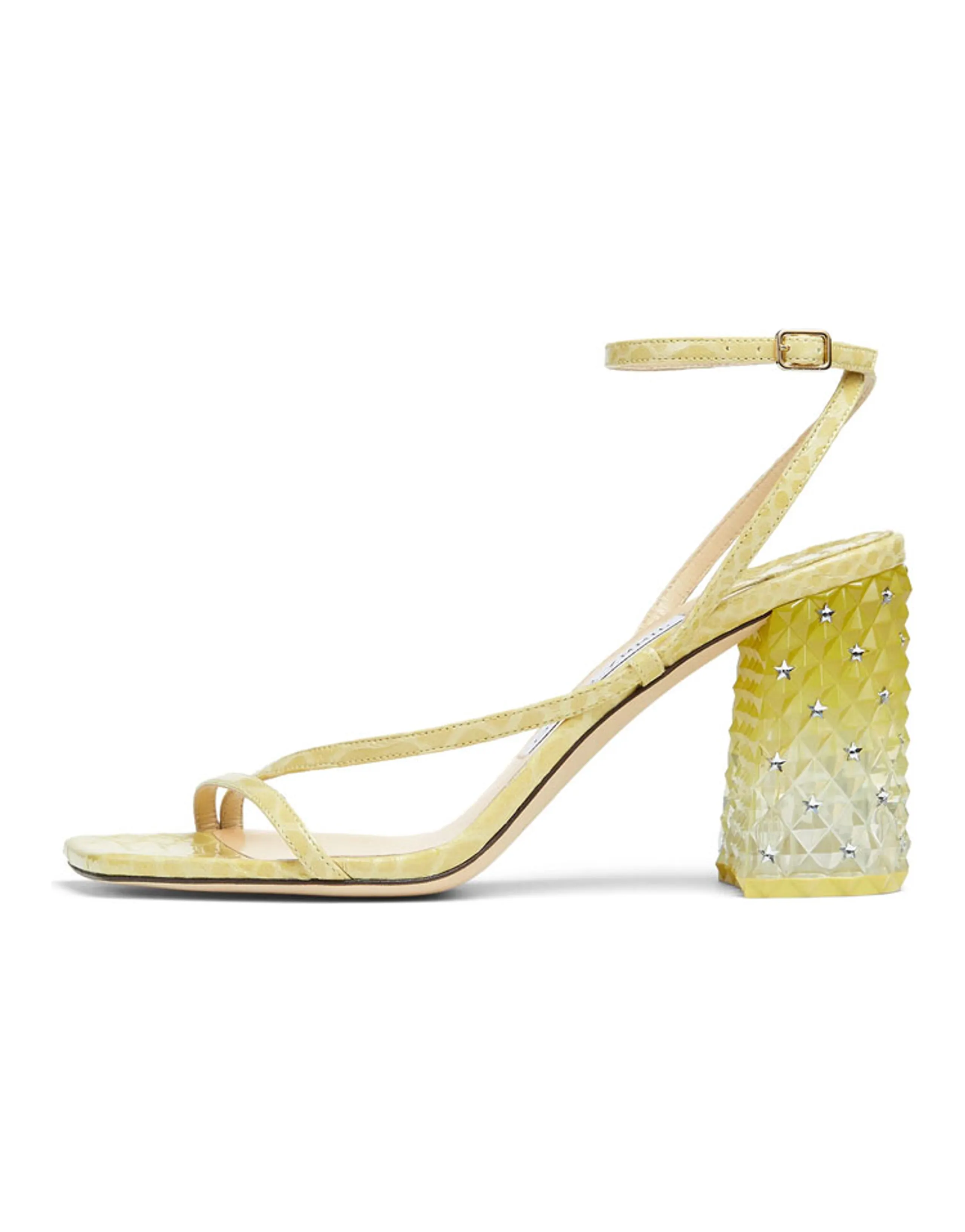 Jimmy Choo Art 85 Comfort Casual Single Strap Sandals Women's Yellow