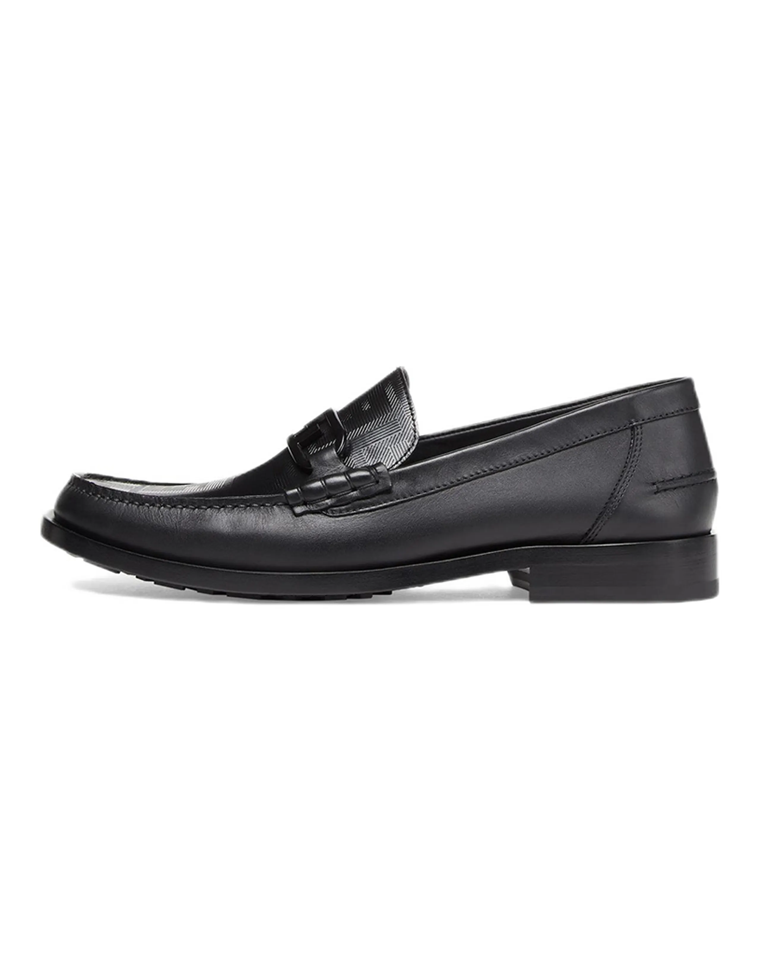 FENDI Logo Plaque Slip-On Loafers