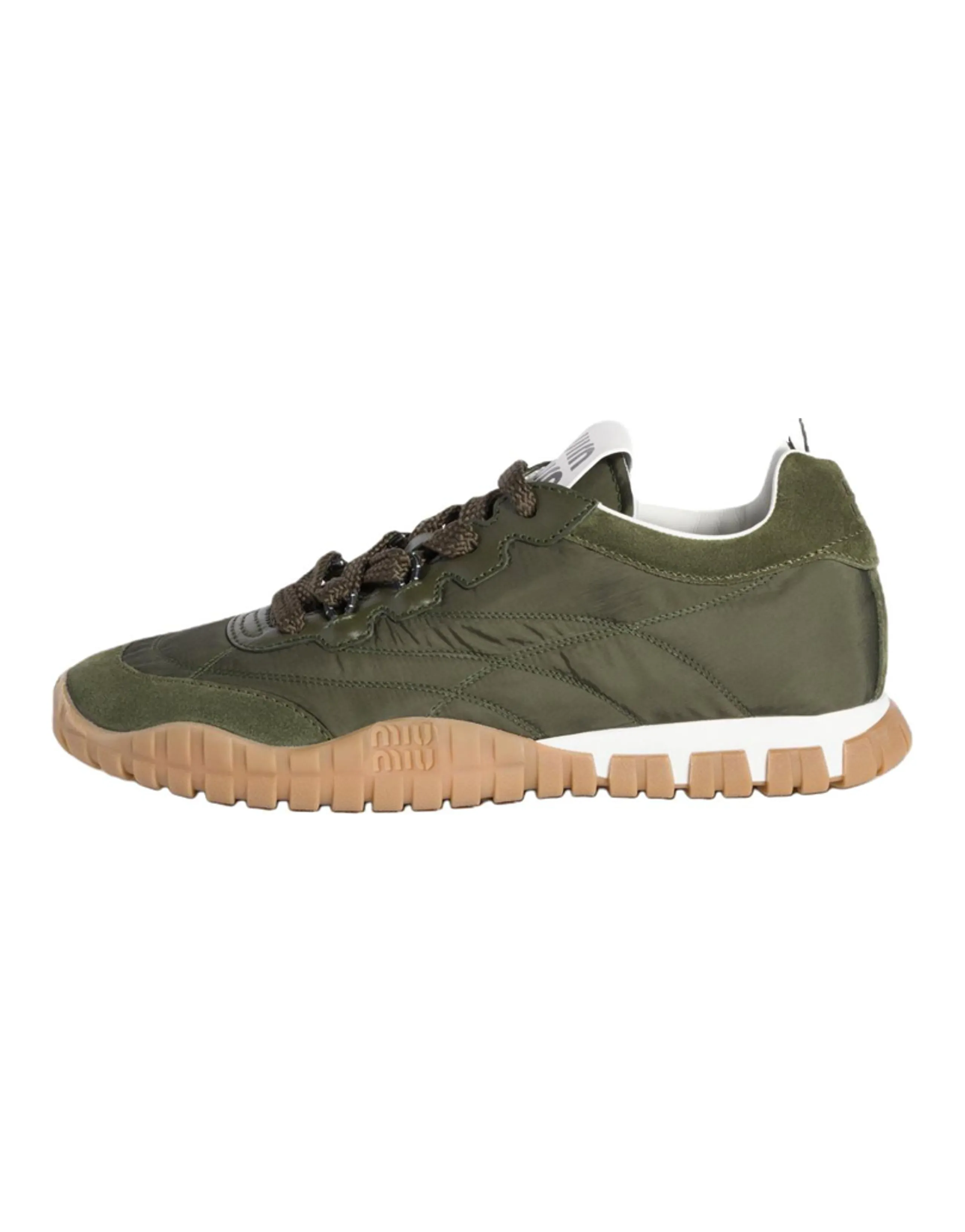 MIU MIU Low-Top Casual Shoes Women's Army Green