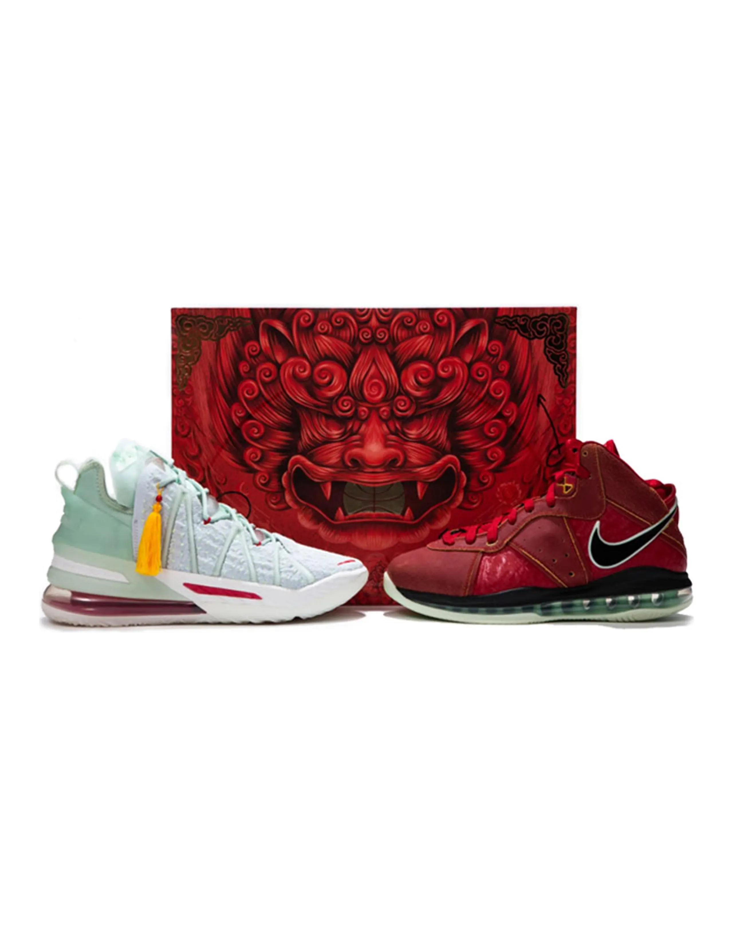 Nike LeBron 18 EP & Lebron 8 QS 'Green Red'