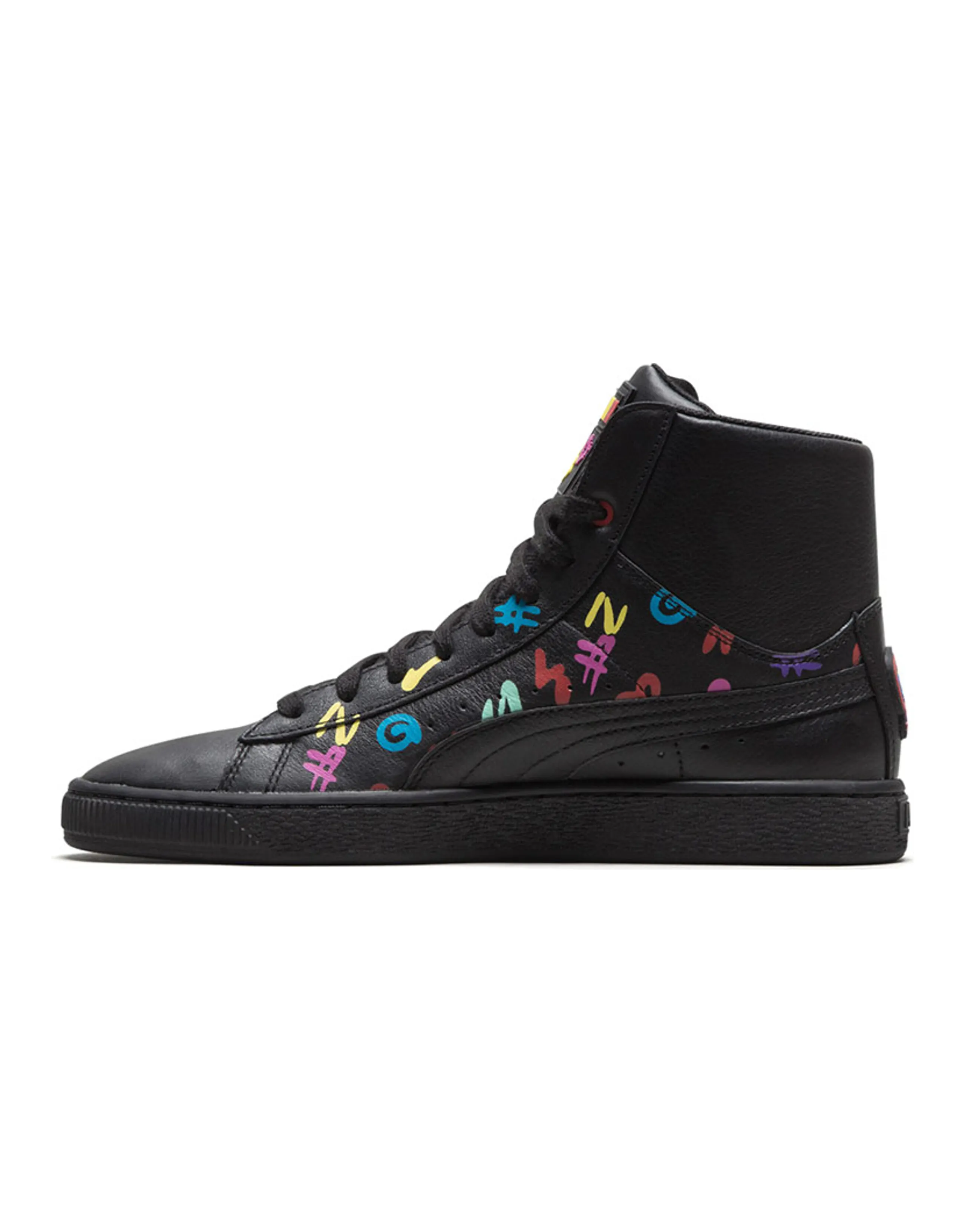 PUMA Bt X PUMA Basket Black Casual Skateboarding Shoes