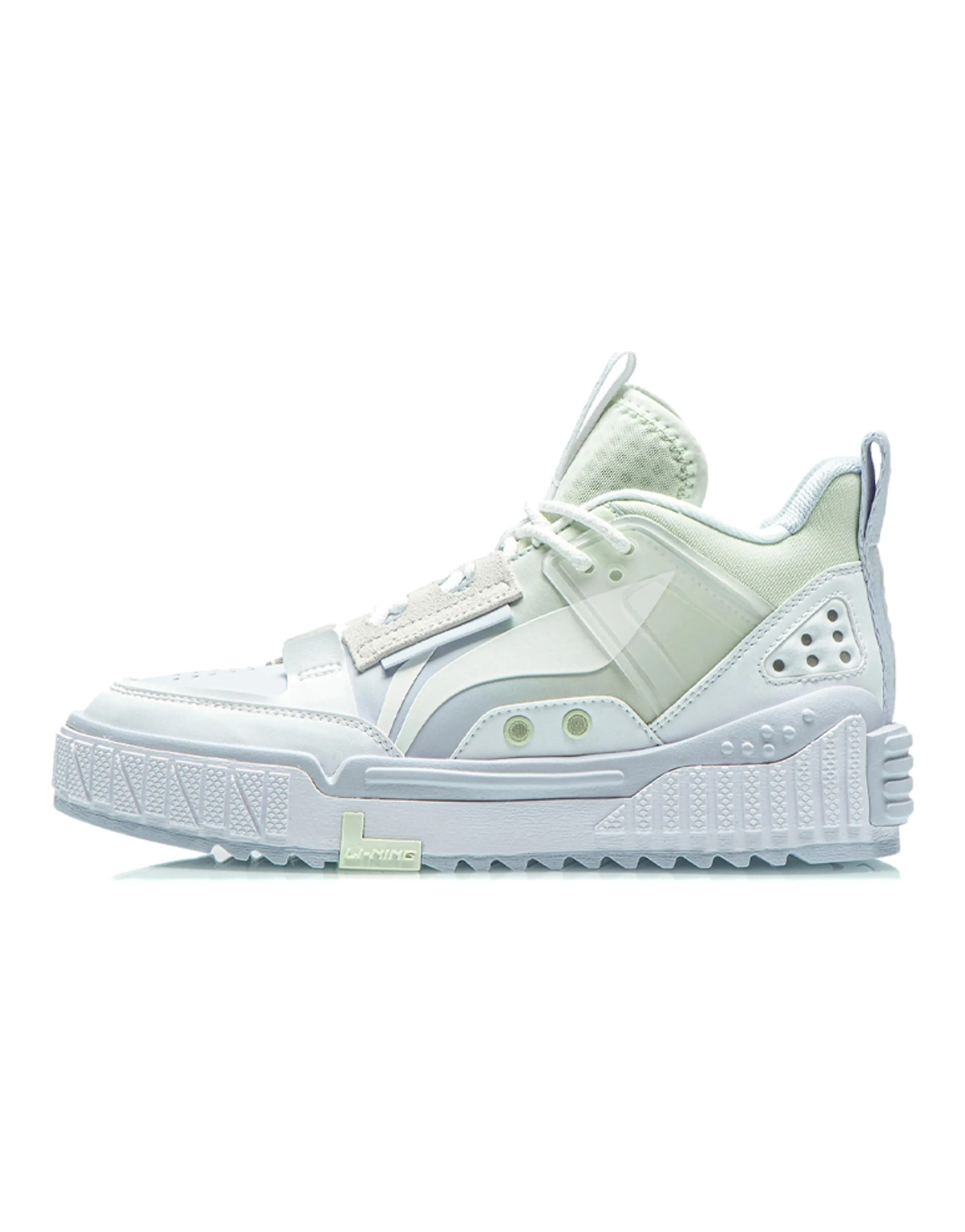 LiNing NO.258 New Journey Durable Breathable Mid-Top Skateboard Shoes Women's Light Aqua Green
