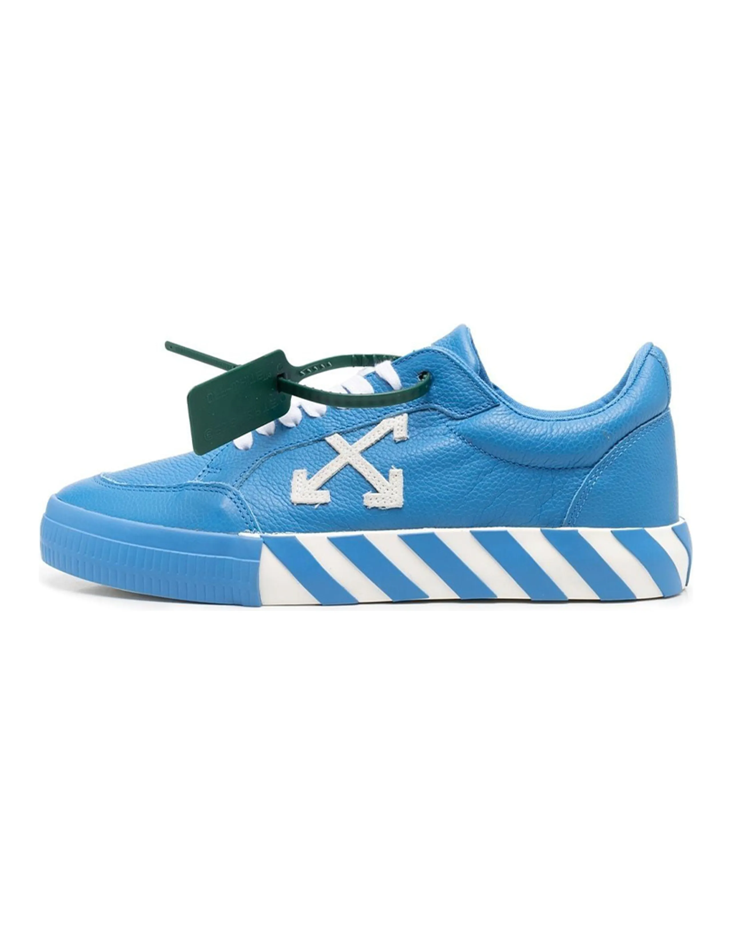OFF WHITE Vulc Low Leather Blue White