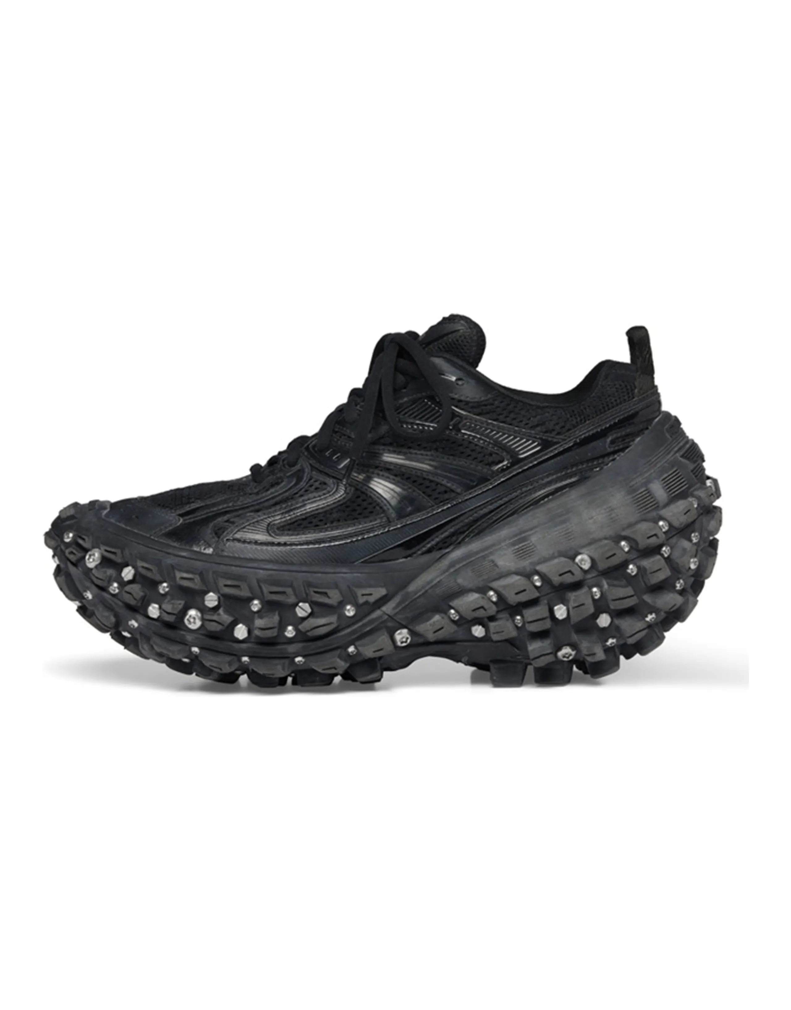 Balenciaga Bouncer Defender Screw Sneakers 'Worn Out Black'