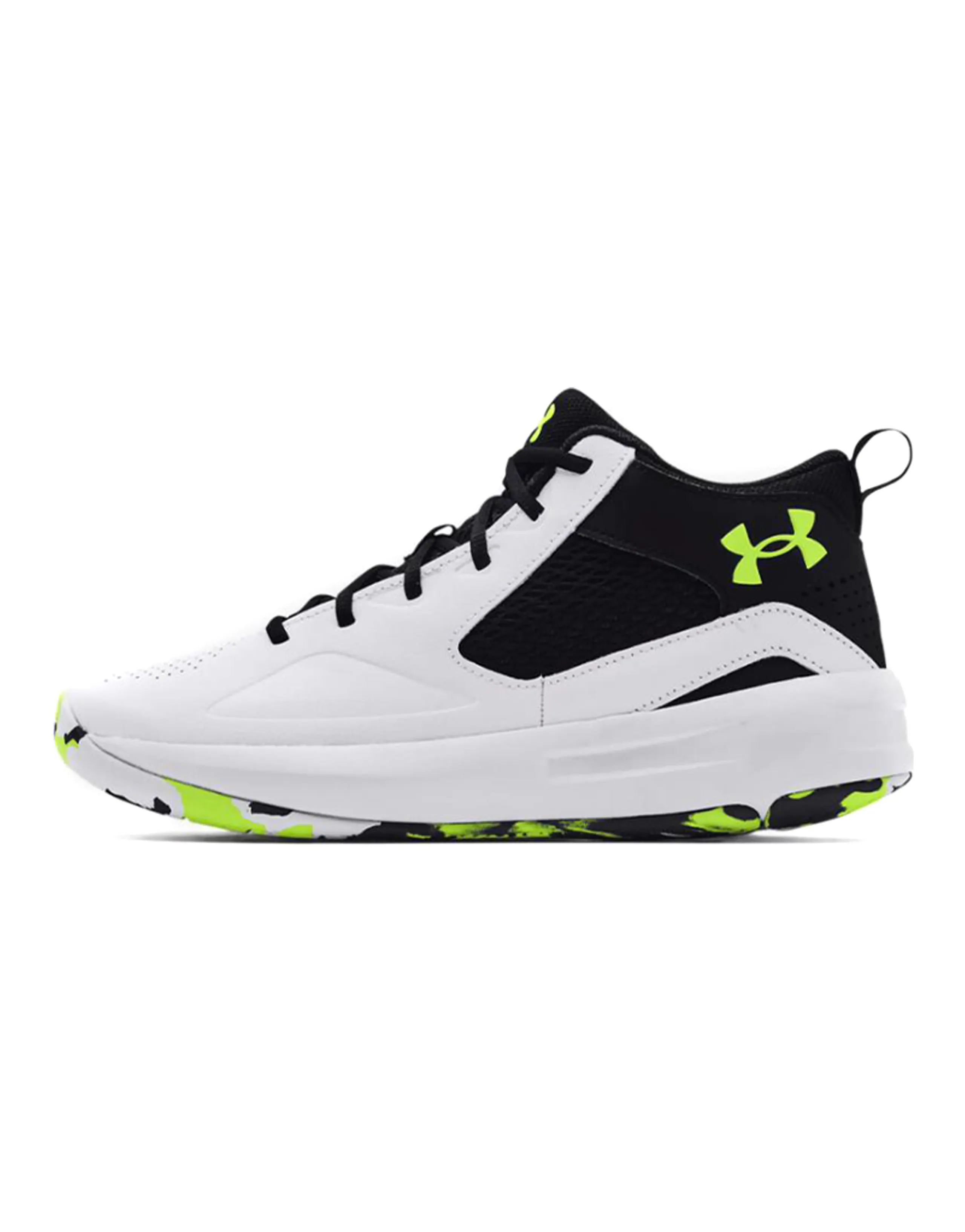 Under Armour Lockdown 5 Basketball Shoes 'White Black'