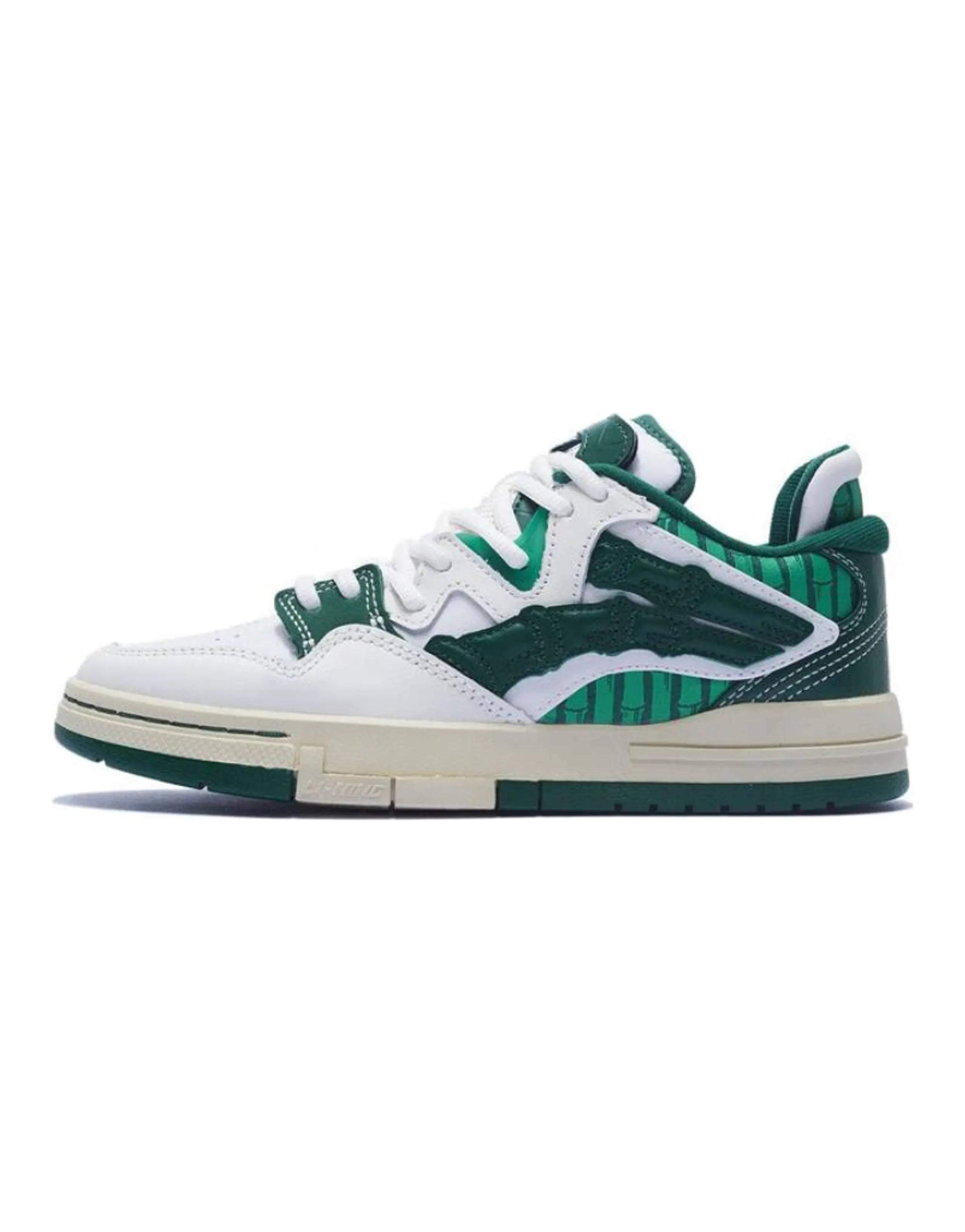 LiNing Wave Pro Durable Breathable Low-Top Skateboard Shoes Women's White Green