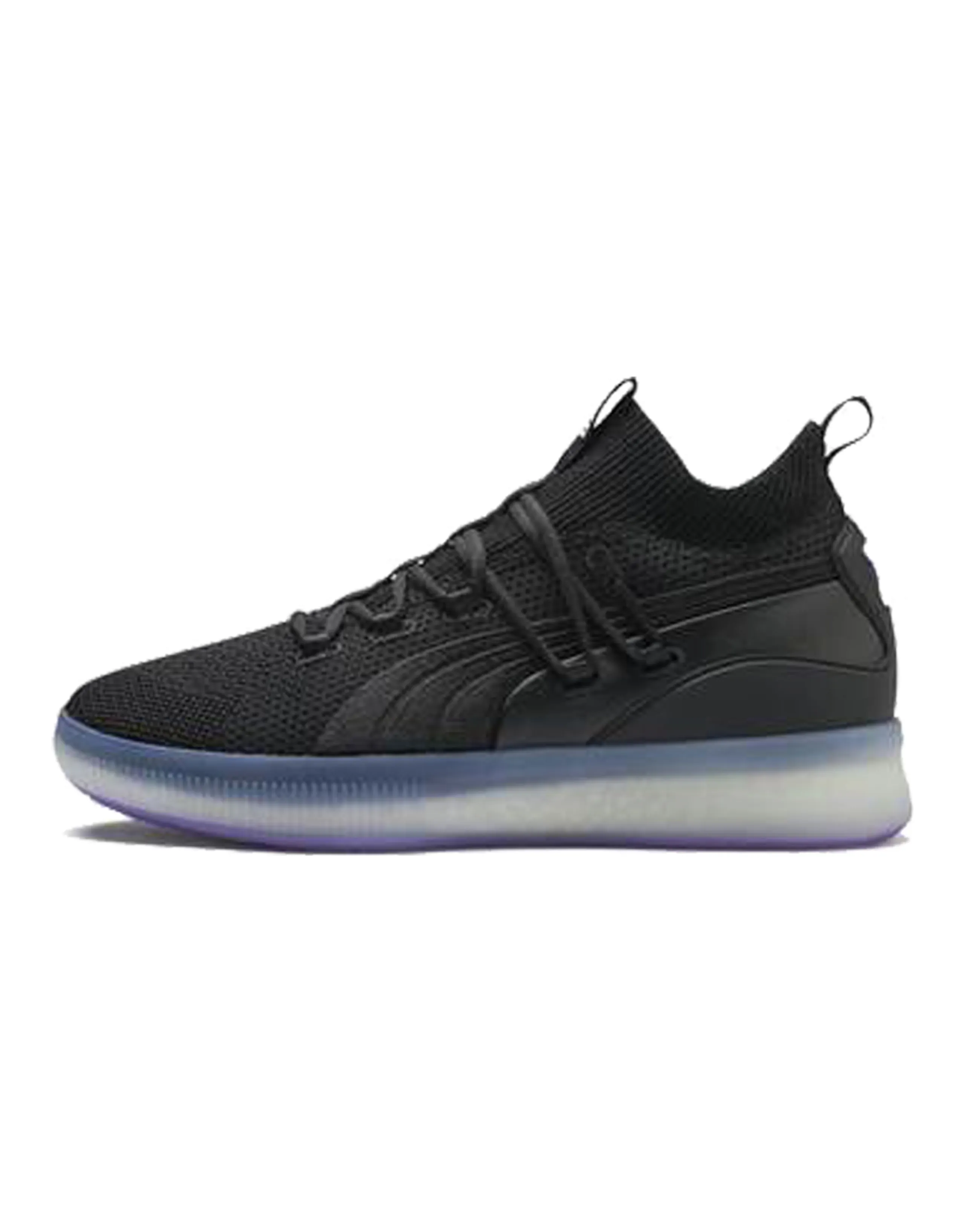 PUMA Clyde Court Disrupt Black Electric Purple