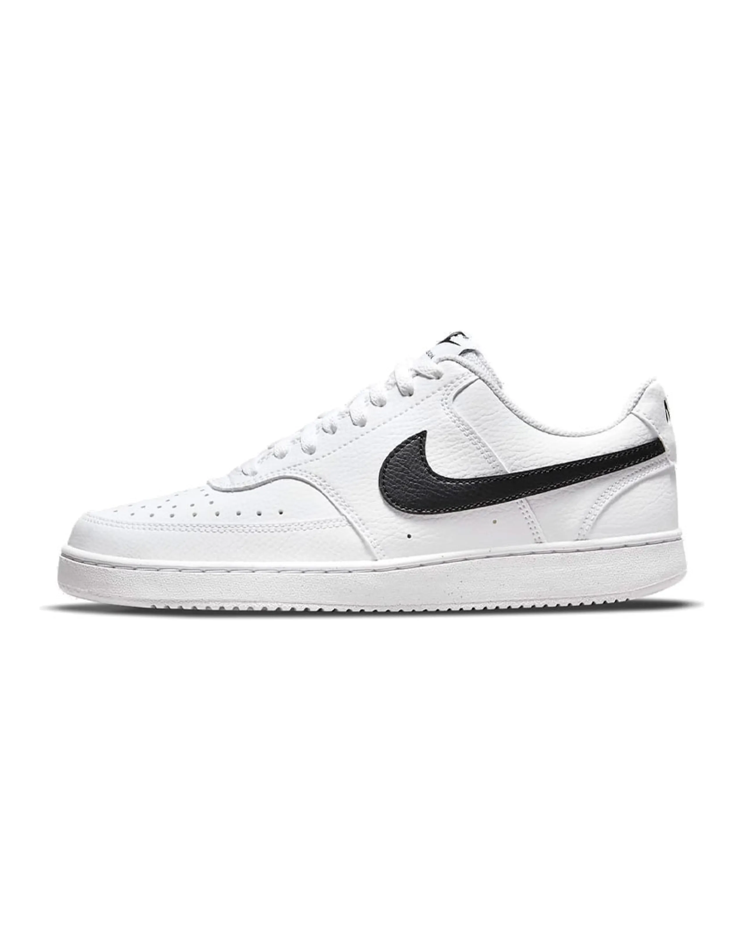 Nike Court Vision 1 Low Next Nature Low Top Skateboard Shoes Women's White Black