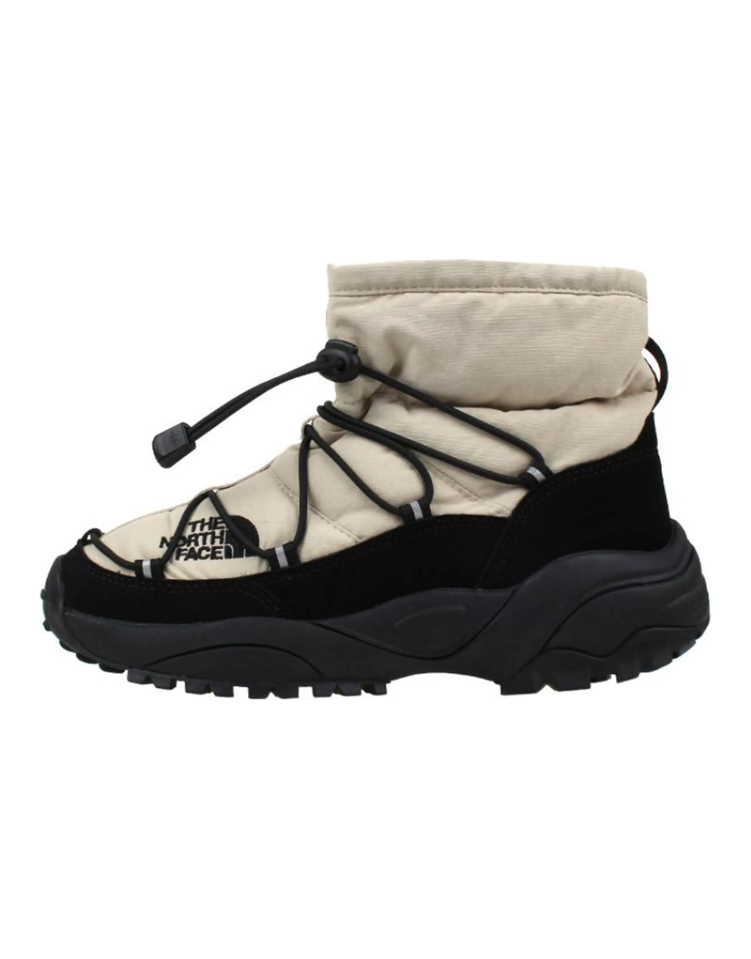 THE NORTH FACE BOREALIS Warm Wear-Resistant Slip-Resistant Short Snow Boots Unisex White Black