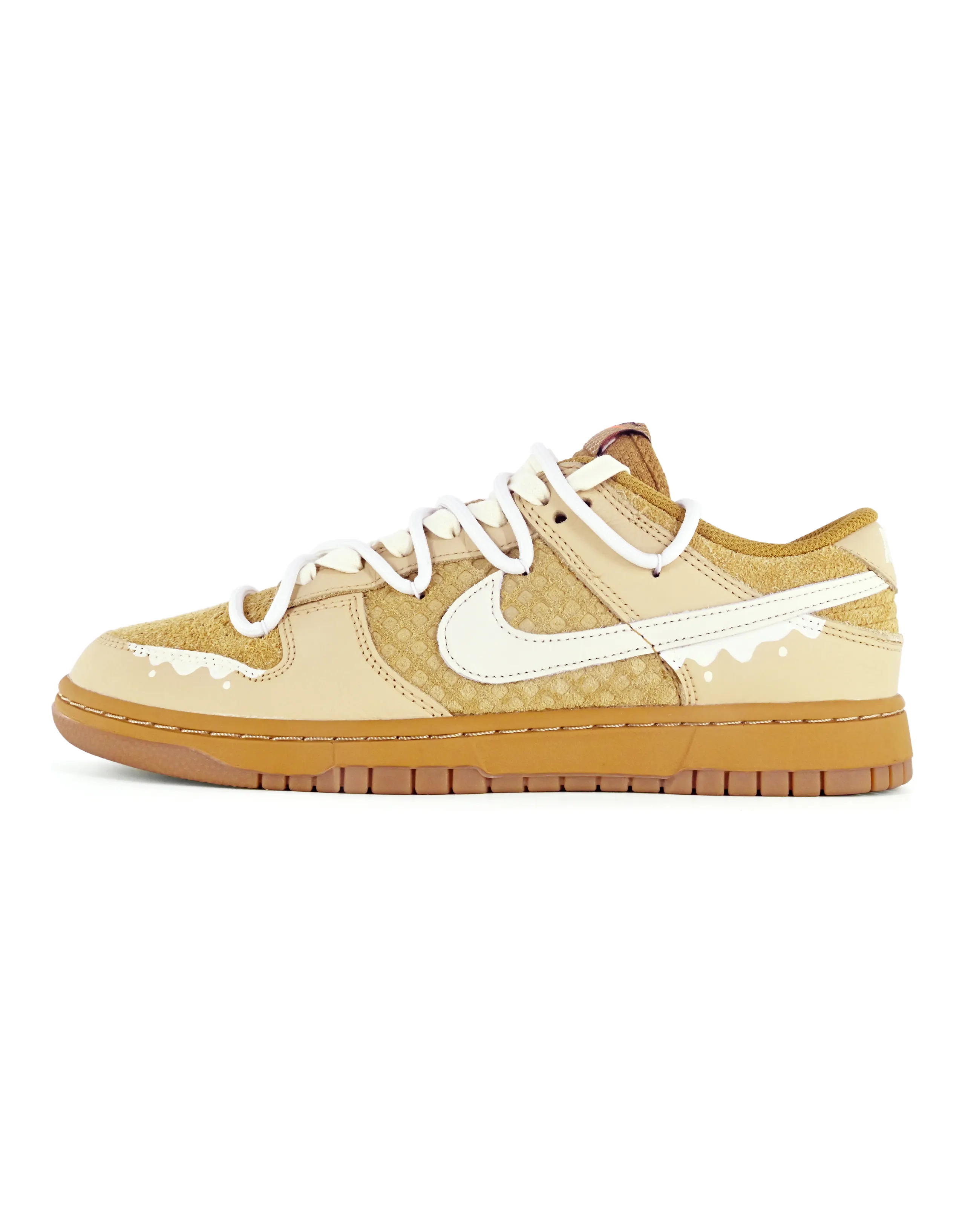 Nike Dunk NinePro Milk Waffle Cake Low-Top Skateboard Shoes Men's Yellow Brown