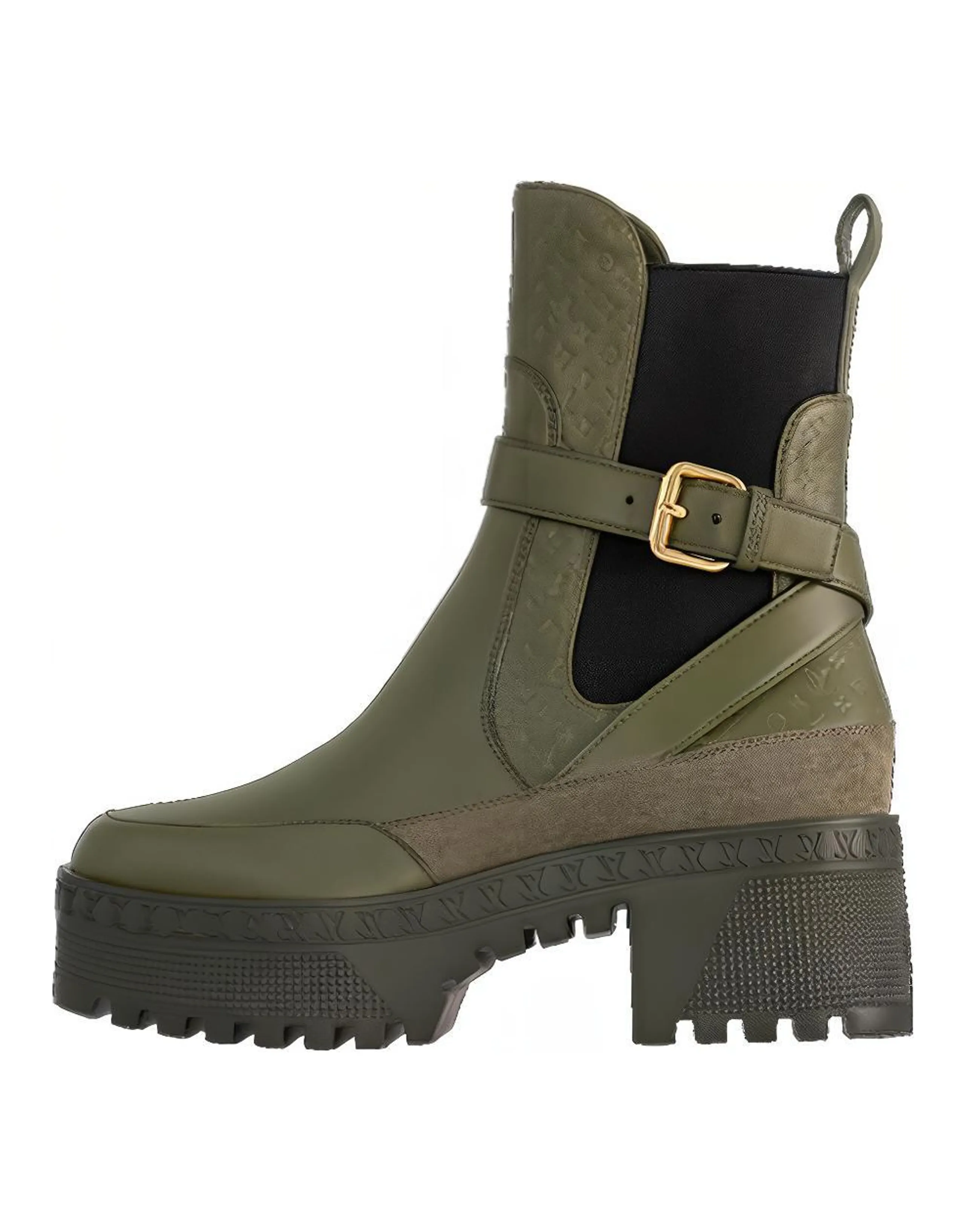 LOUIS VUITTON Ankle-Length Chelsea Boots Women's Green