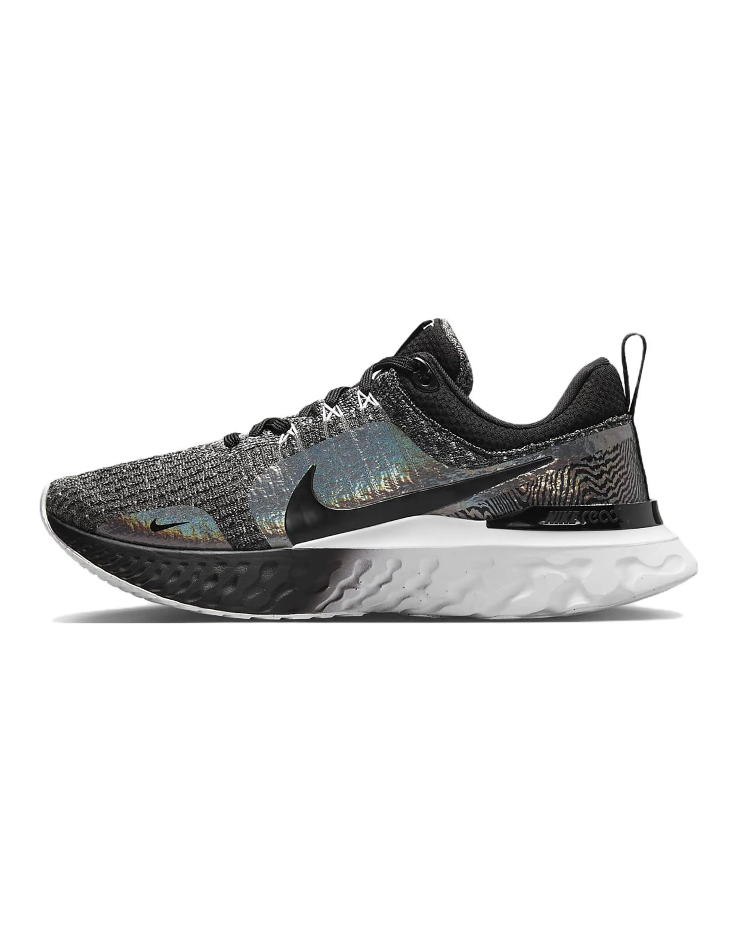 Nike React Infinity Run Flyknit 3 Premium 'Black Zebra Iridescent' Women's