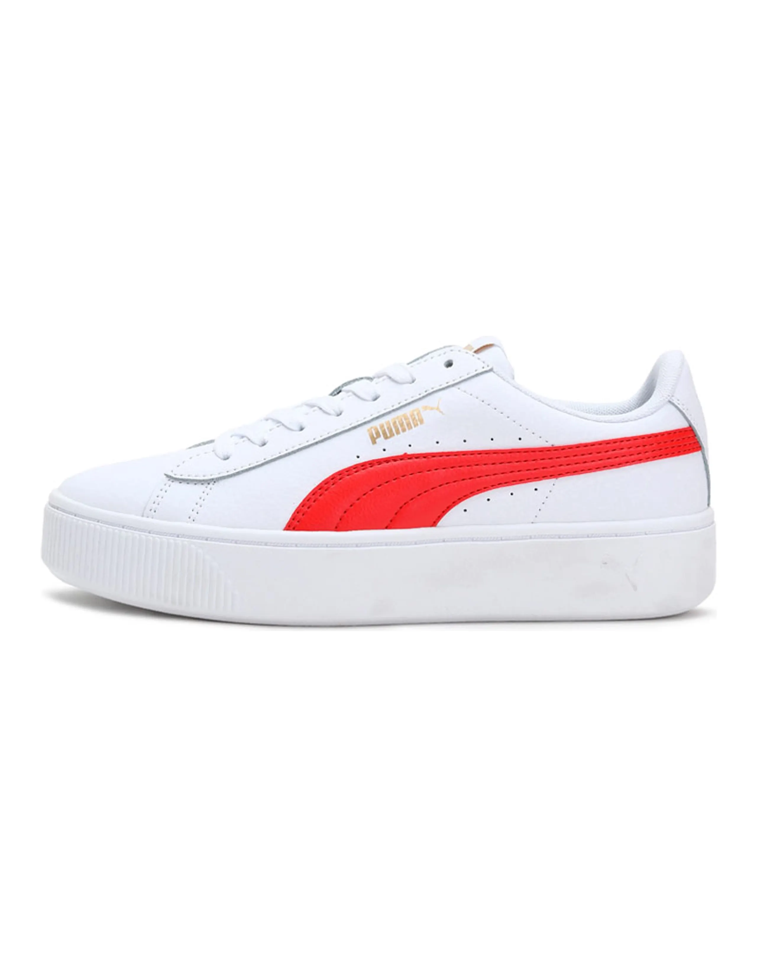 PUMA Vikky Stacked Leisure Sneakers White/Red Women's
