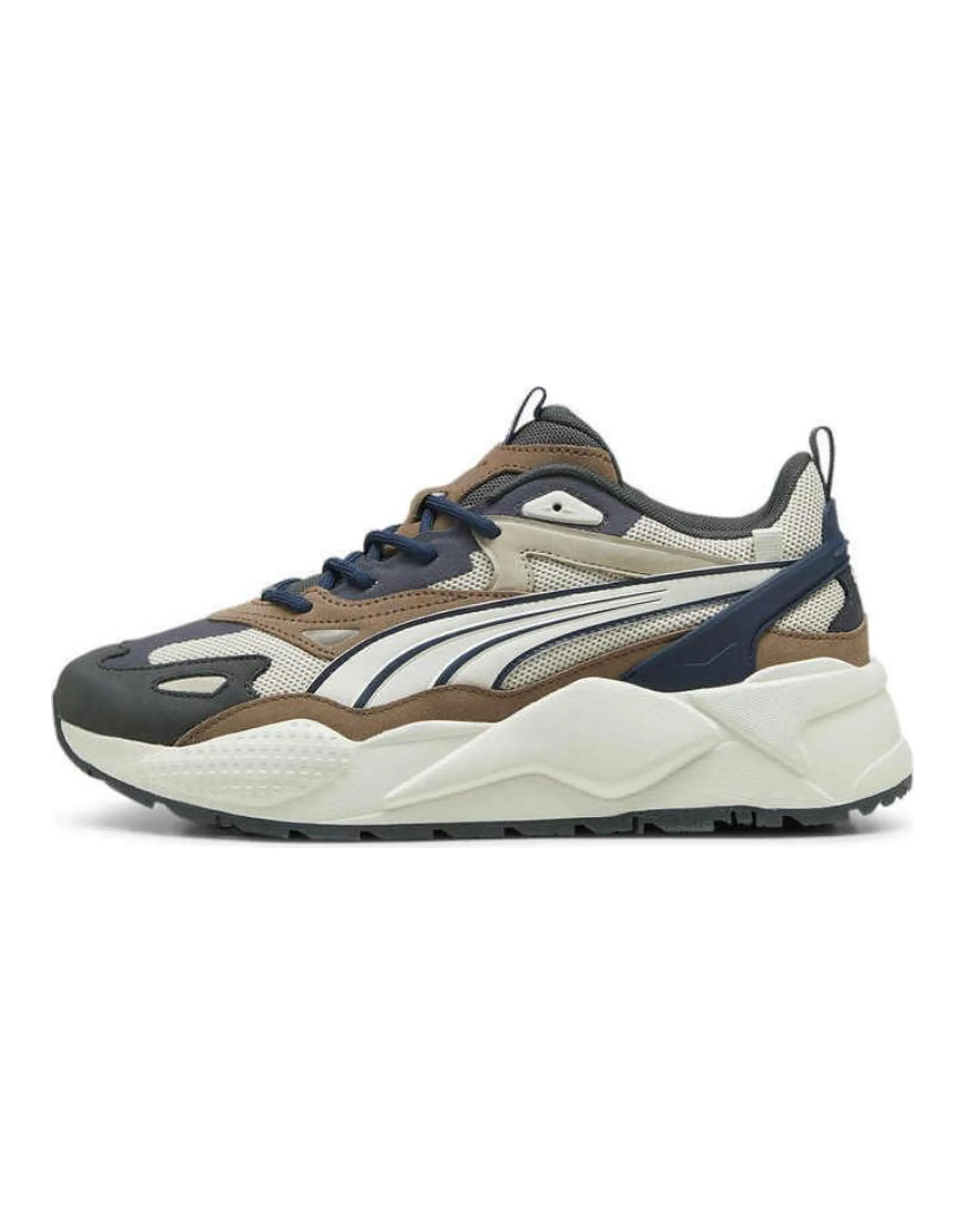 PUMA RS-X Casual Shoes Unisex Low-Top Blue Beige Brown