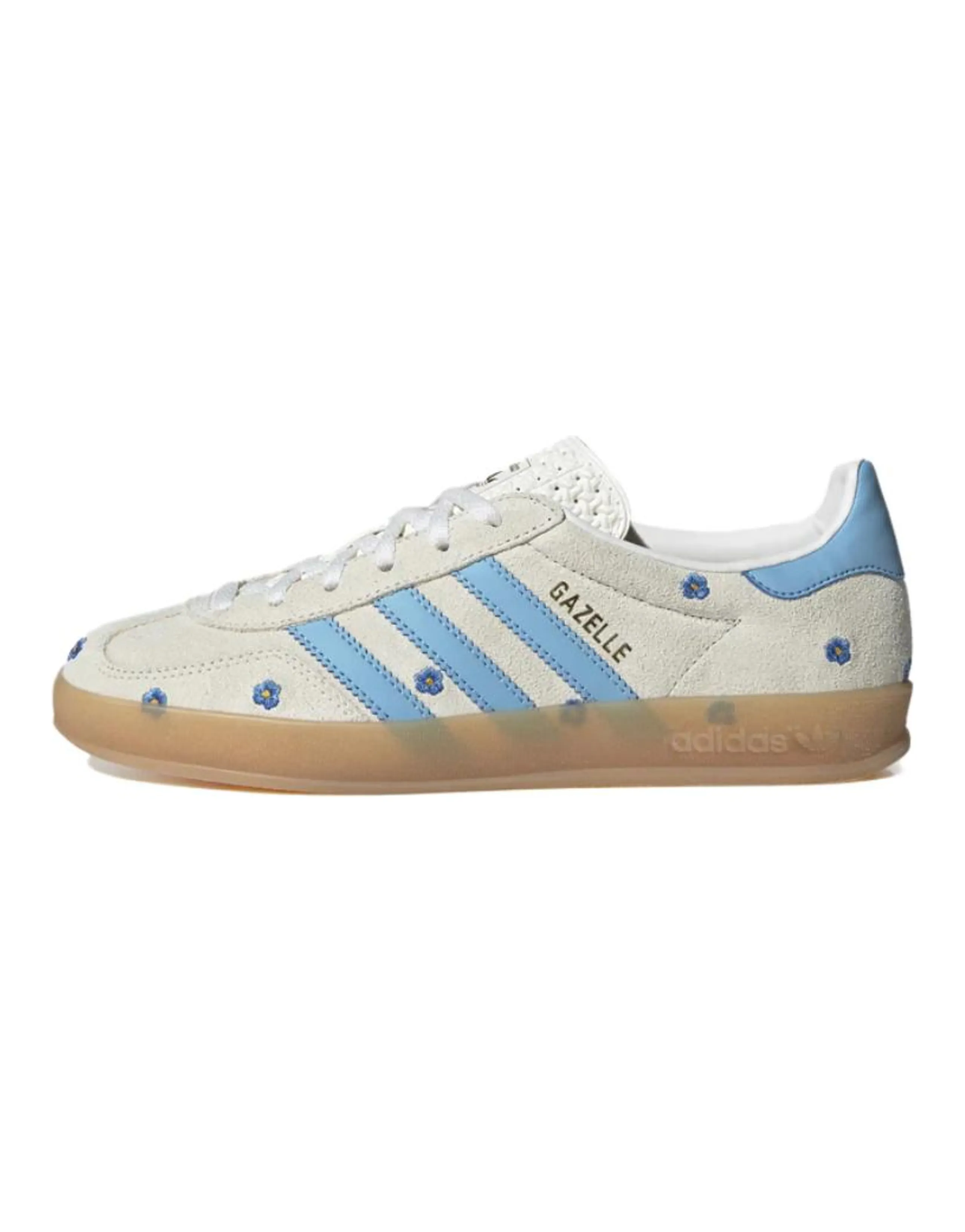 Adidas Originals GAZELLE Indoor Floral 'White Blue' Women's