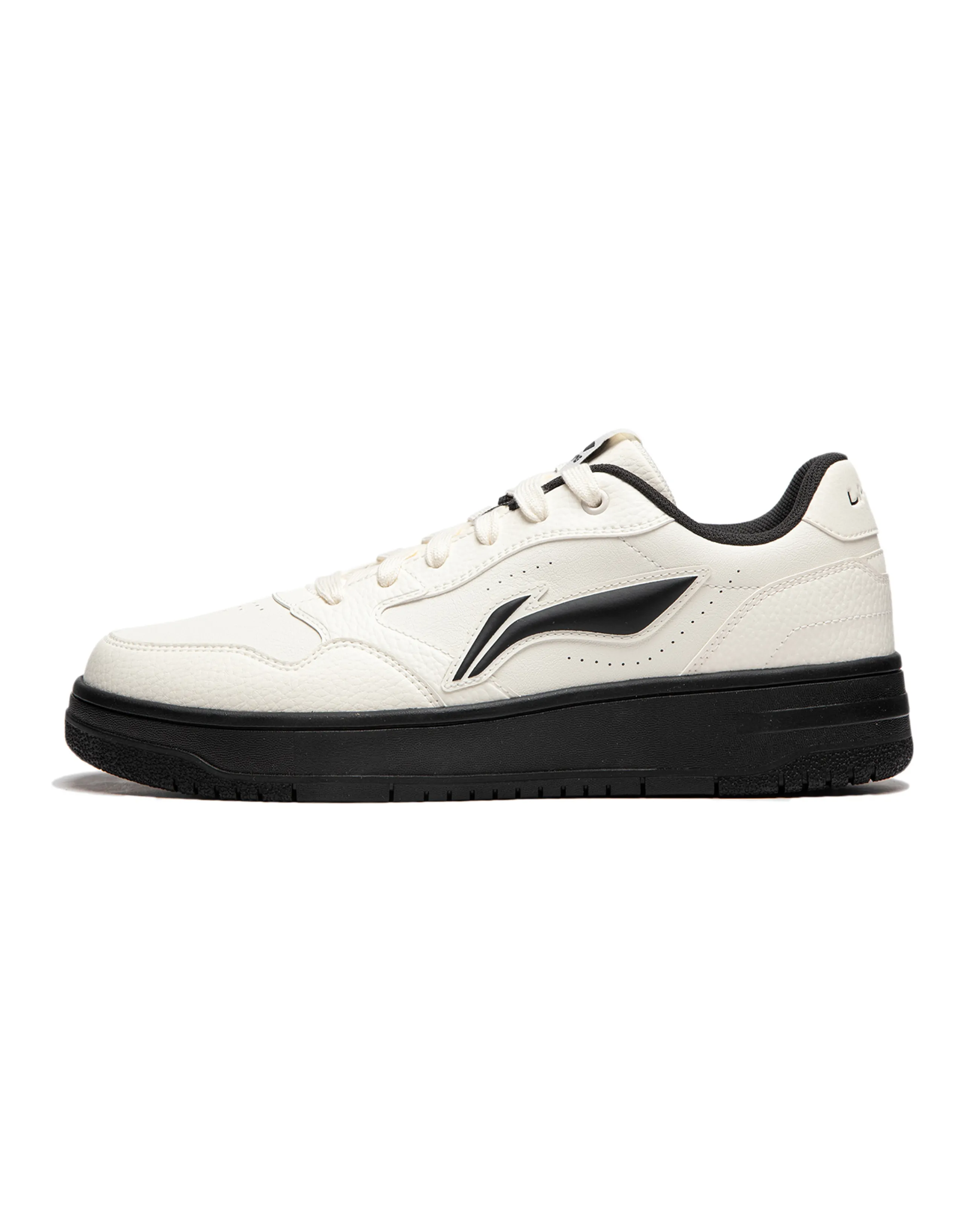 LiNing Tianji Soft Slip-Resistant Cushioning Wear-Resistant Low-Top Skateboard Shoes Men's Ecru