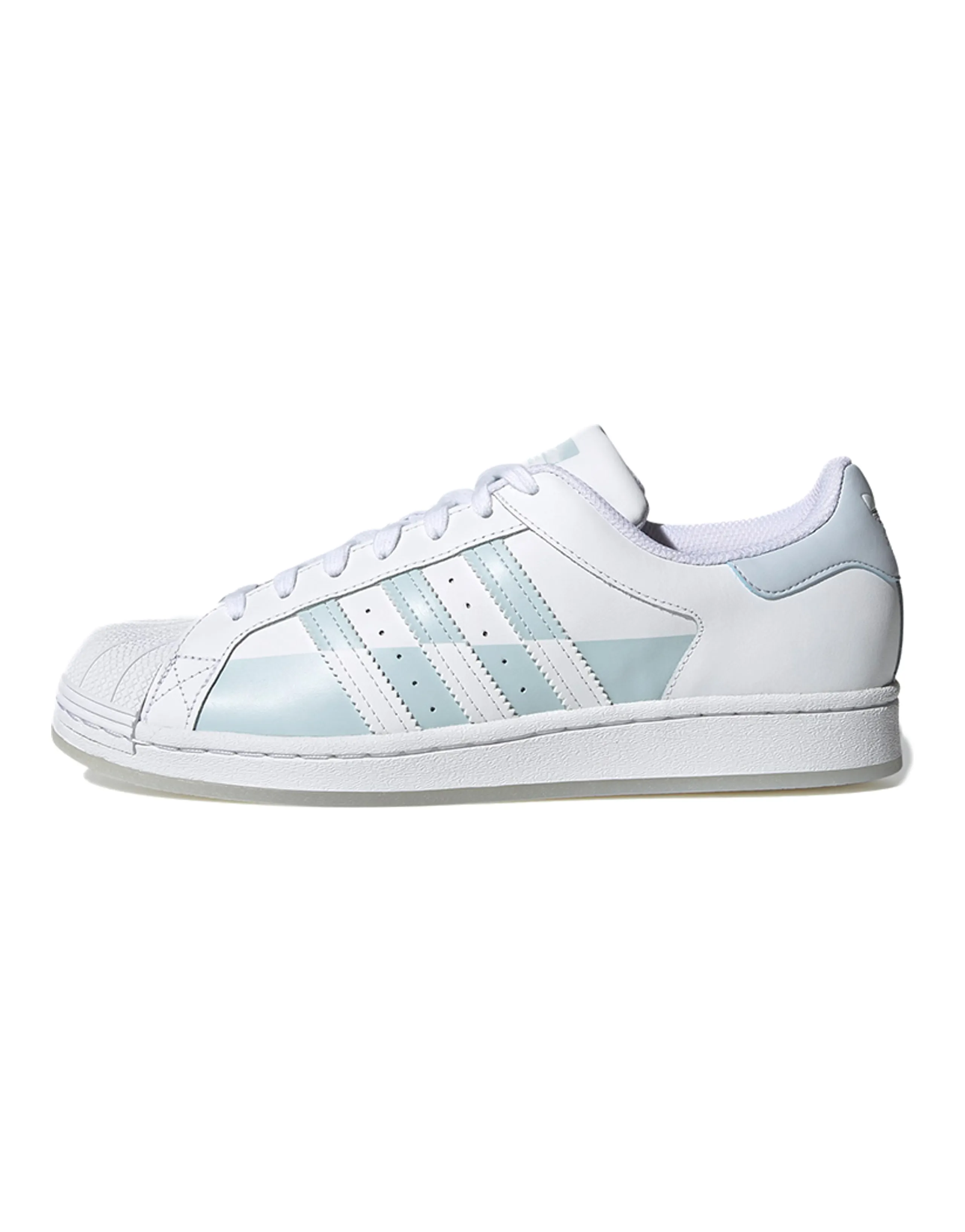Superstar Adidas Originals 'Split - White Halo Blue'
