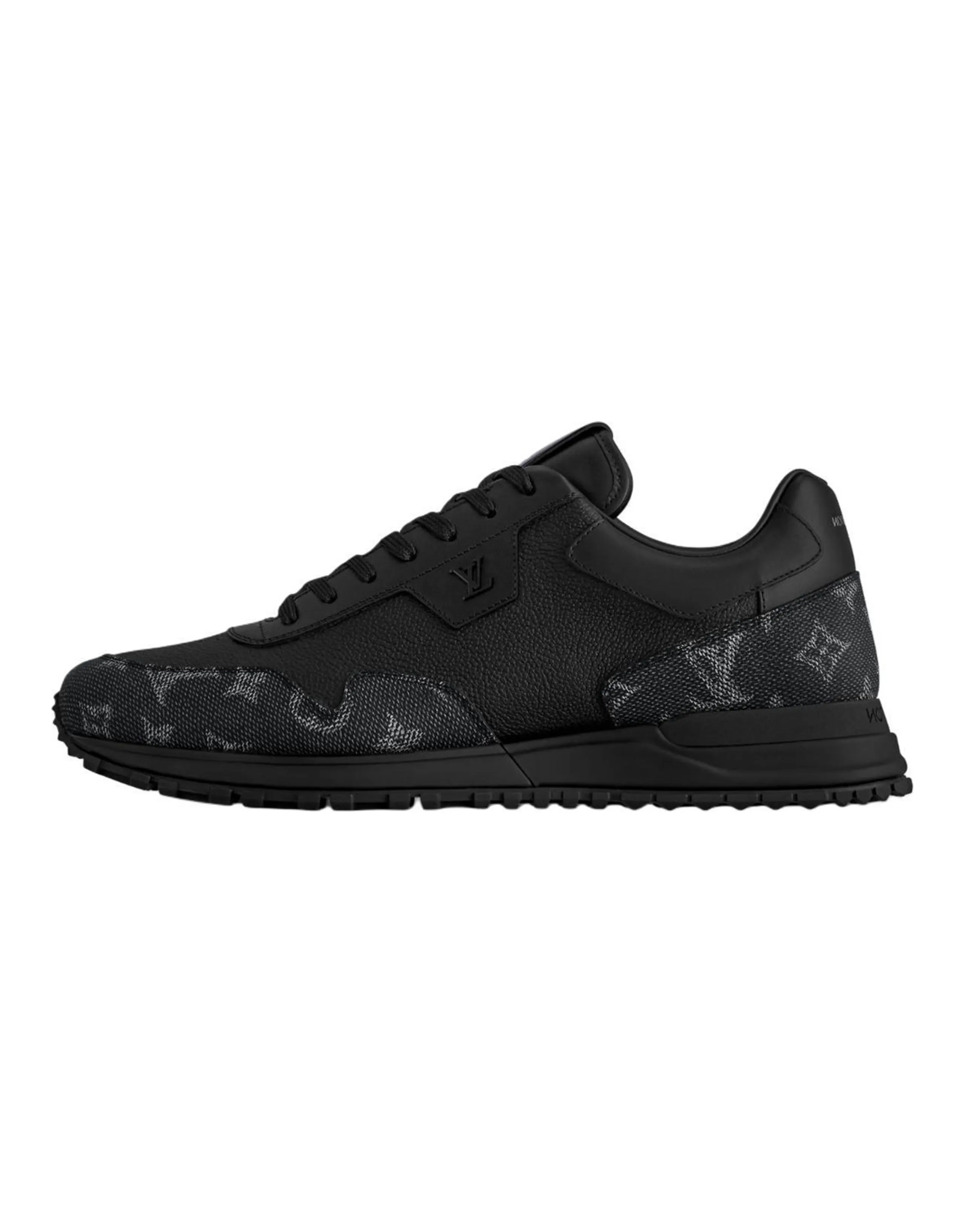 LOUIS VUITTON Run Away 2025 Spring Men's Collection Low-Top Casual Shoes Men's Black