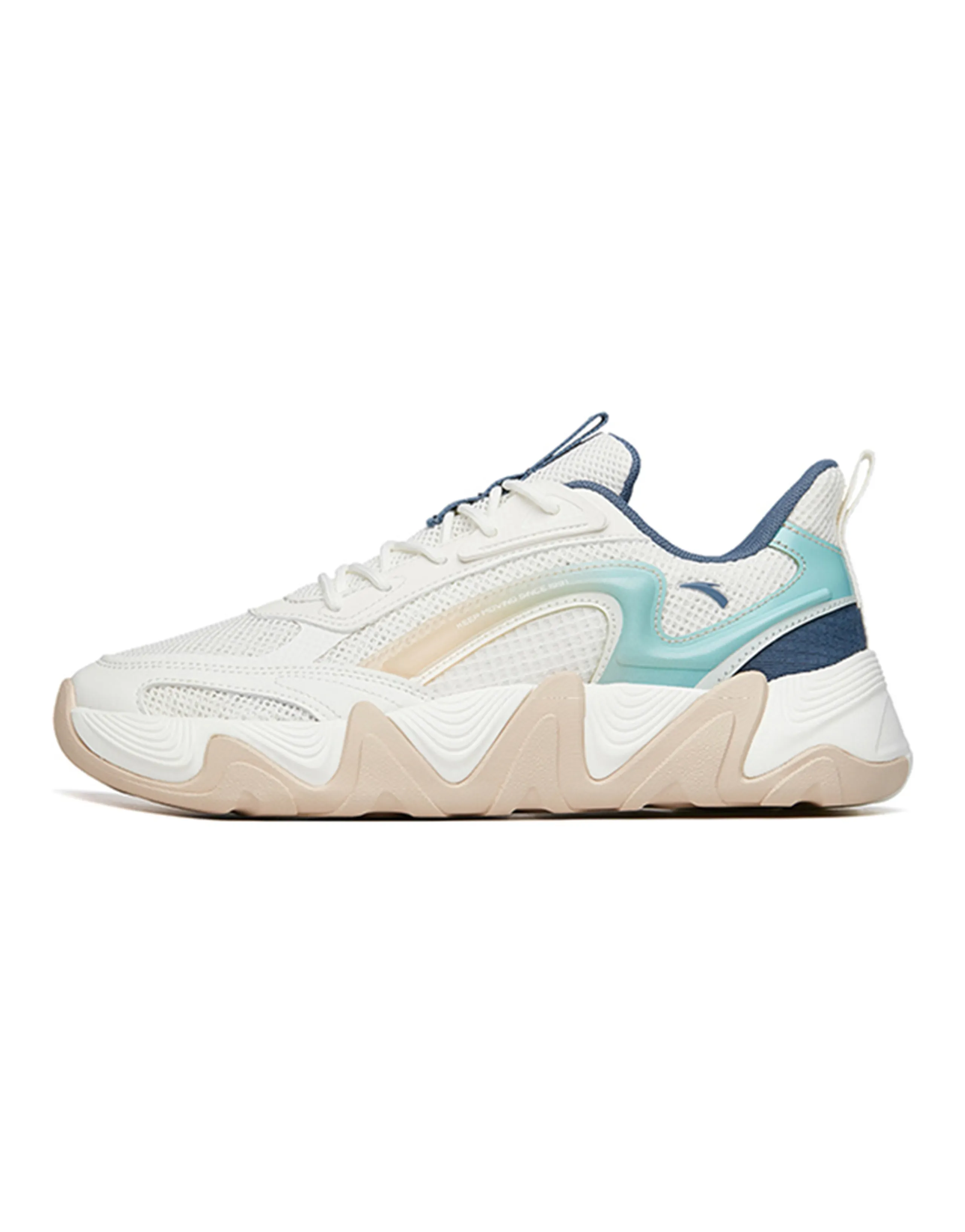 ANTA Skateboard Shoes Men Low-Top Blue/White