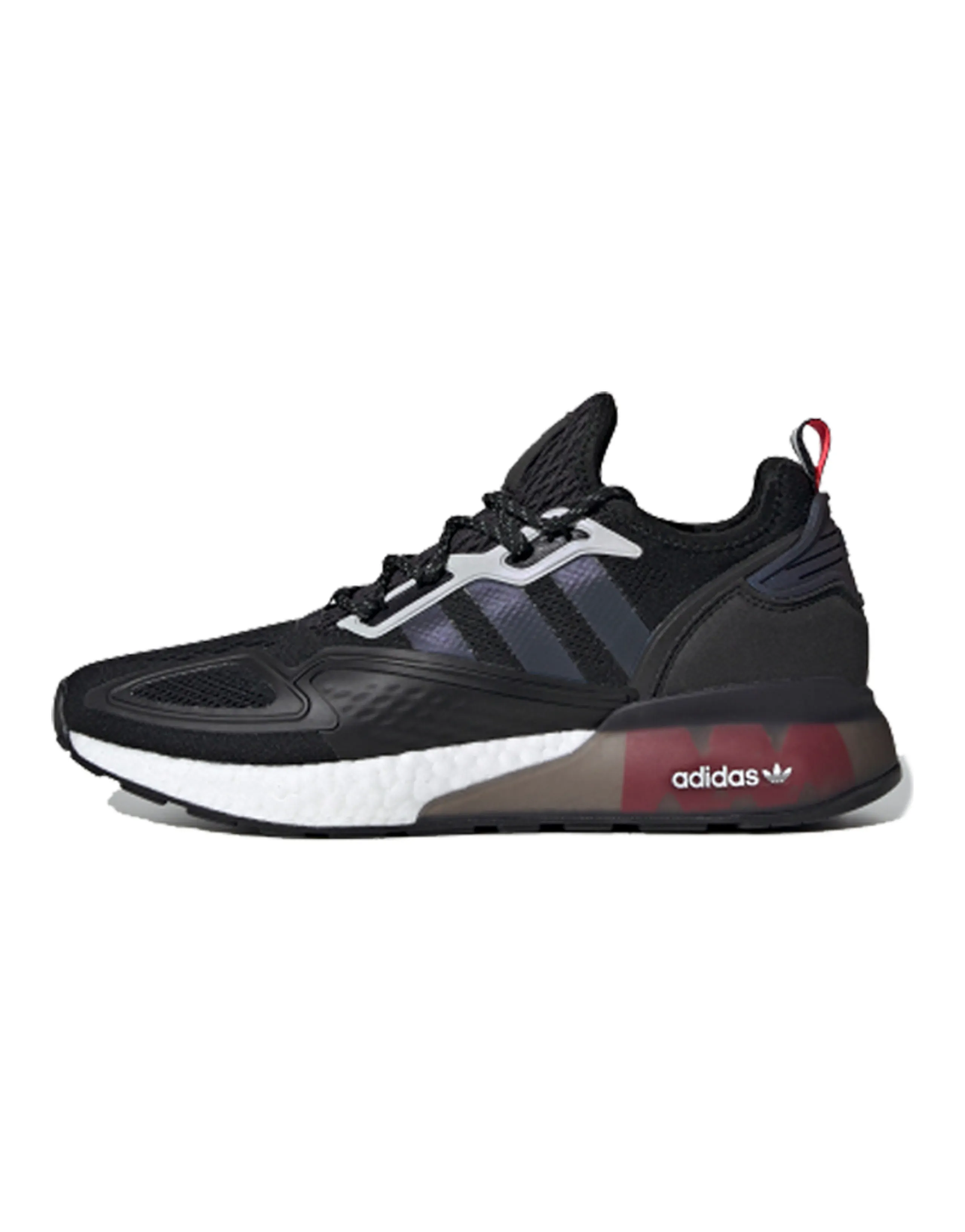 Adidas Originals Zx 2K Boost Black Iridescent Shock Red
