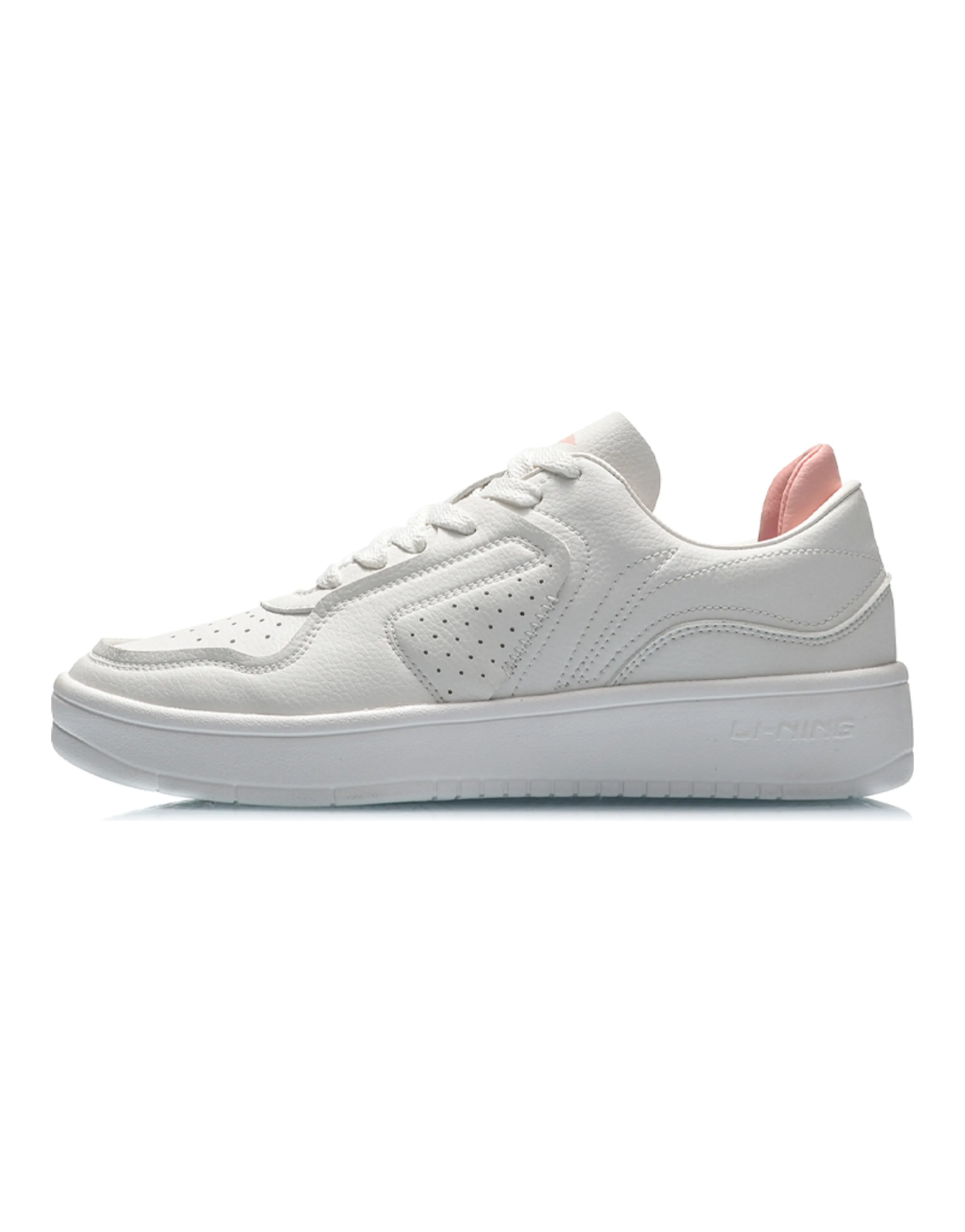 LiNing Street Gamer Low-Top Skateboard Shoes Women's Mist White