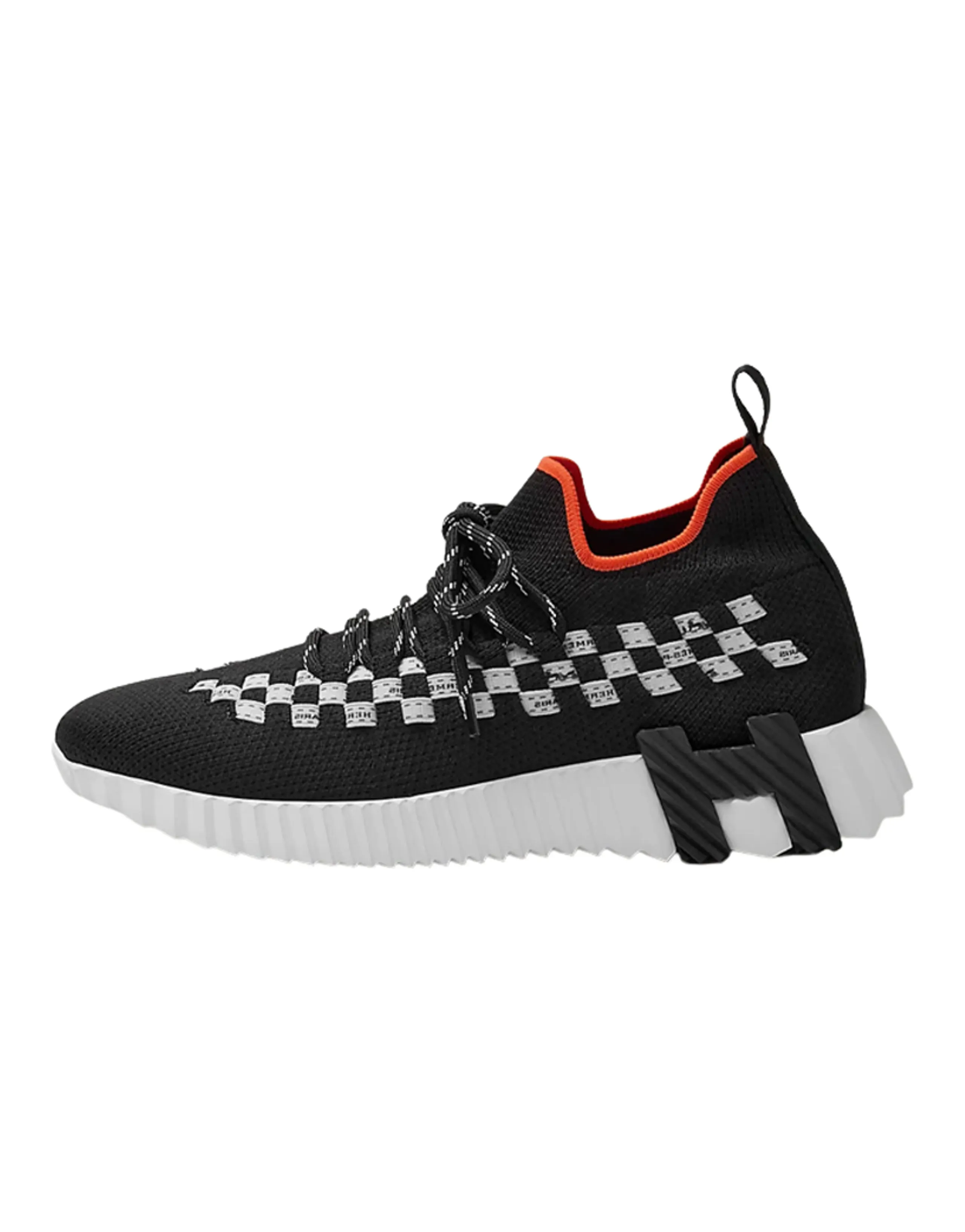 HERMES Fle Durable Breathable Low Top Casual Shoes Women's Black White