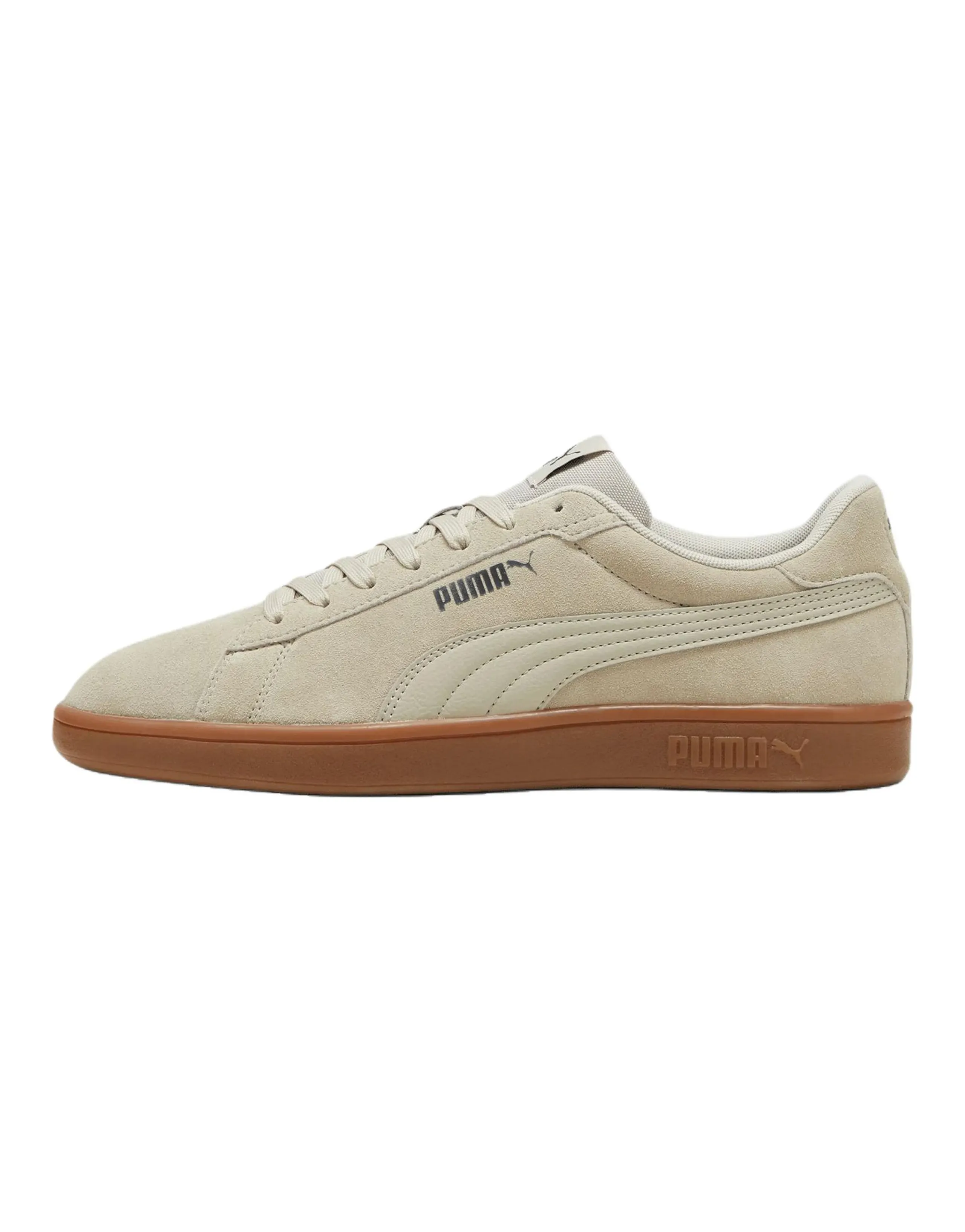 PUMA Smash 3.0 Versatile Comfortable Thin Sole Low-Top Sneakers Men's Brown