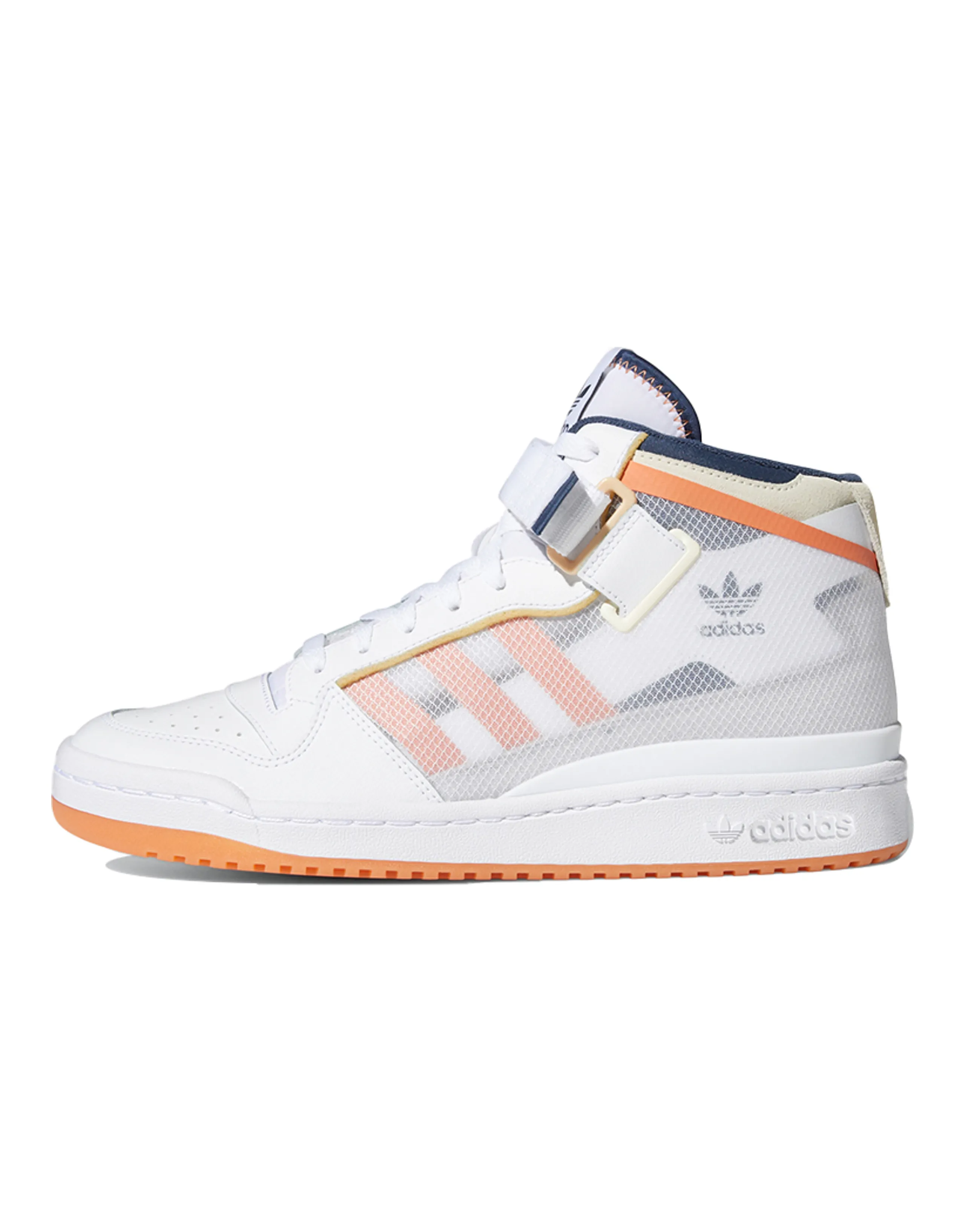 Adidas Originals Forum Mid Tt White Acid Orange