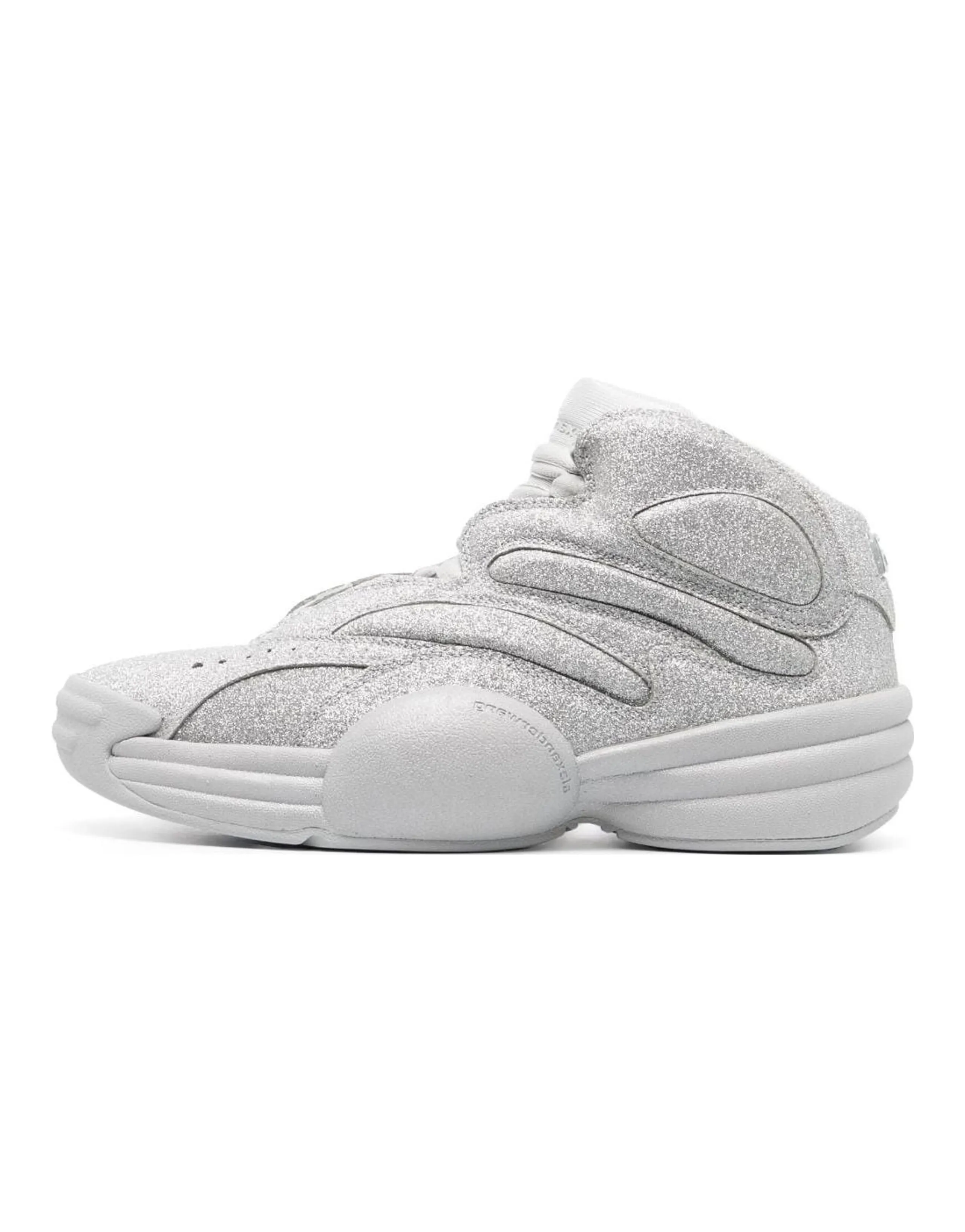 Alexander Wang Aw Hoop Casual Shoes Women's High-Top Silver